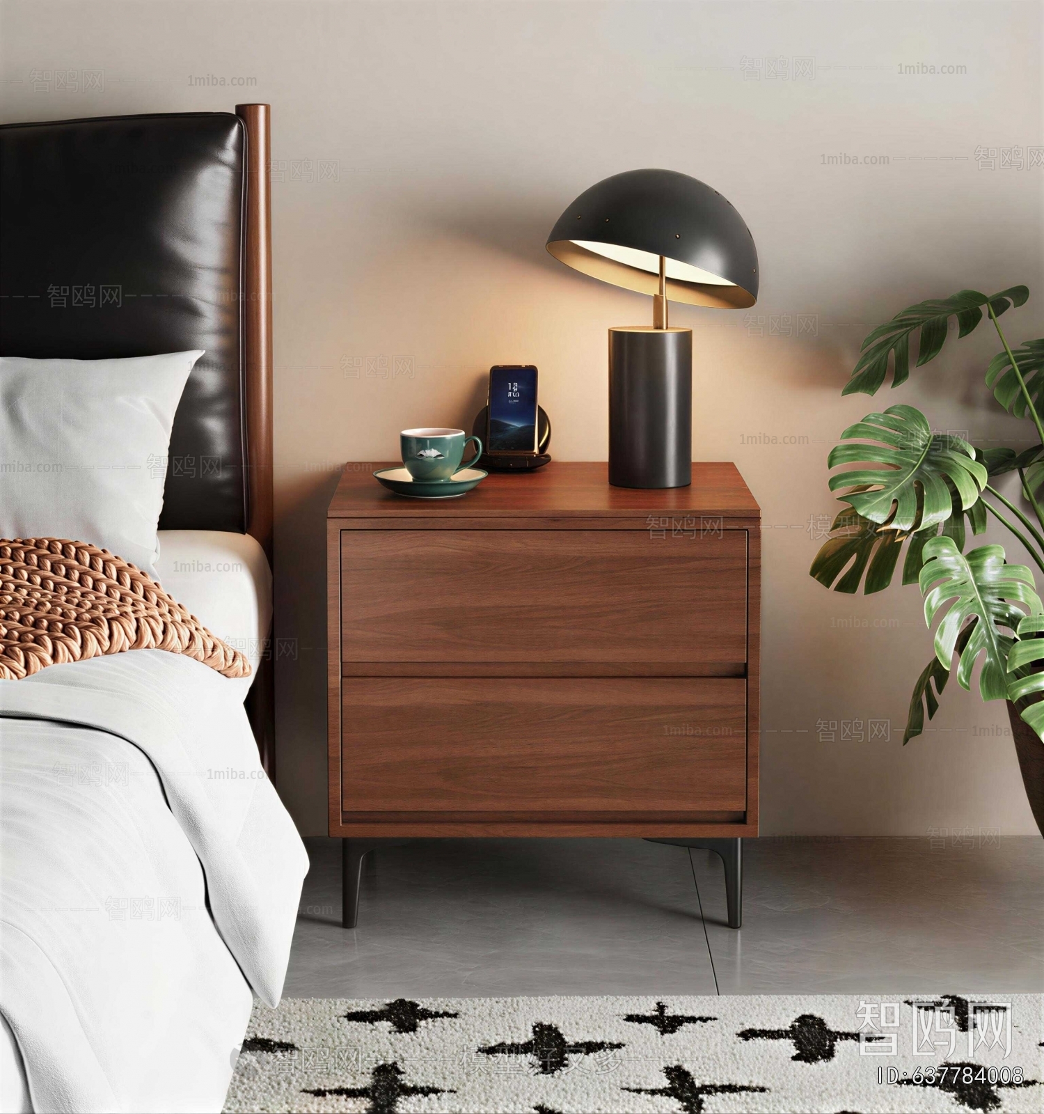 Modern Bedside Cupboard