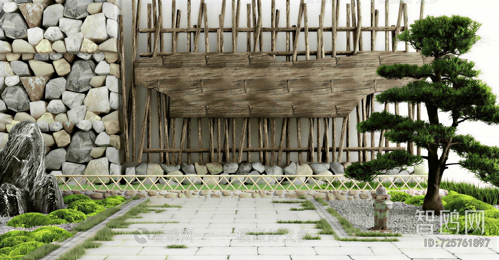 New Chinese Style Courtyard/landscape