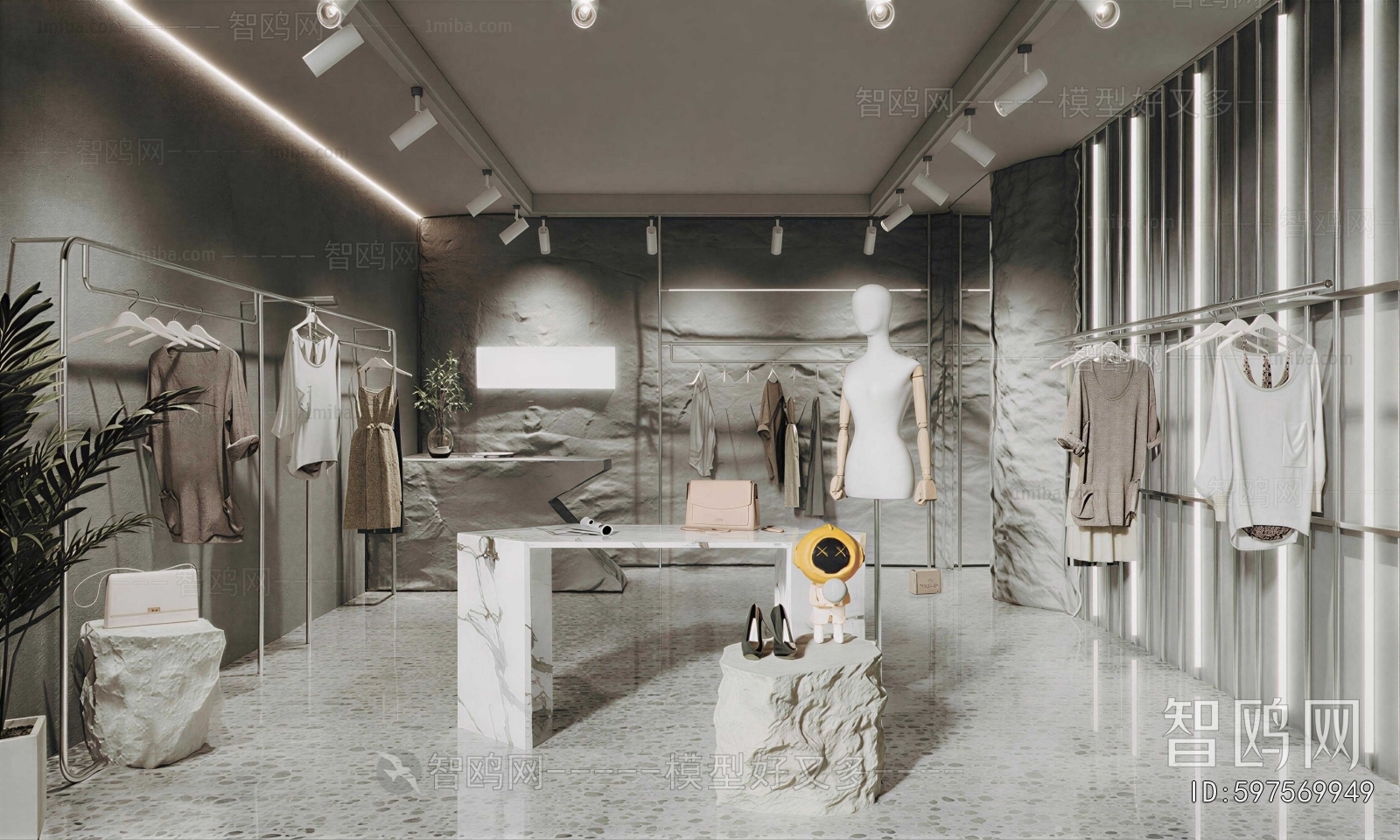 Industrial Style Clothing Store