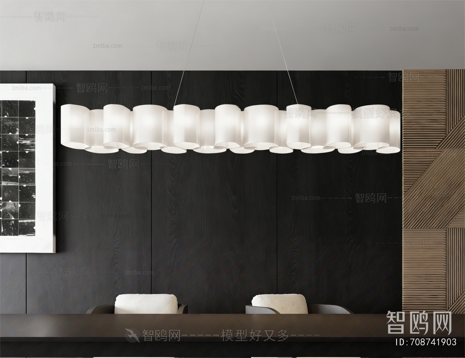 Modern Long Chandelier