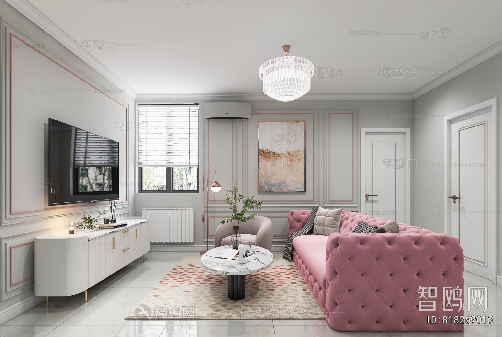 Simple European Style A Living Room
