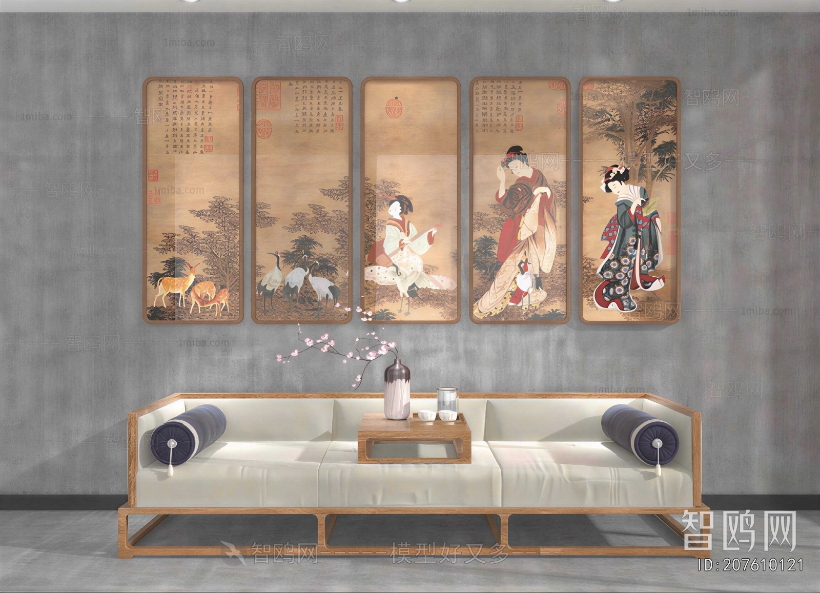 New Chinese Style Arhat Bed