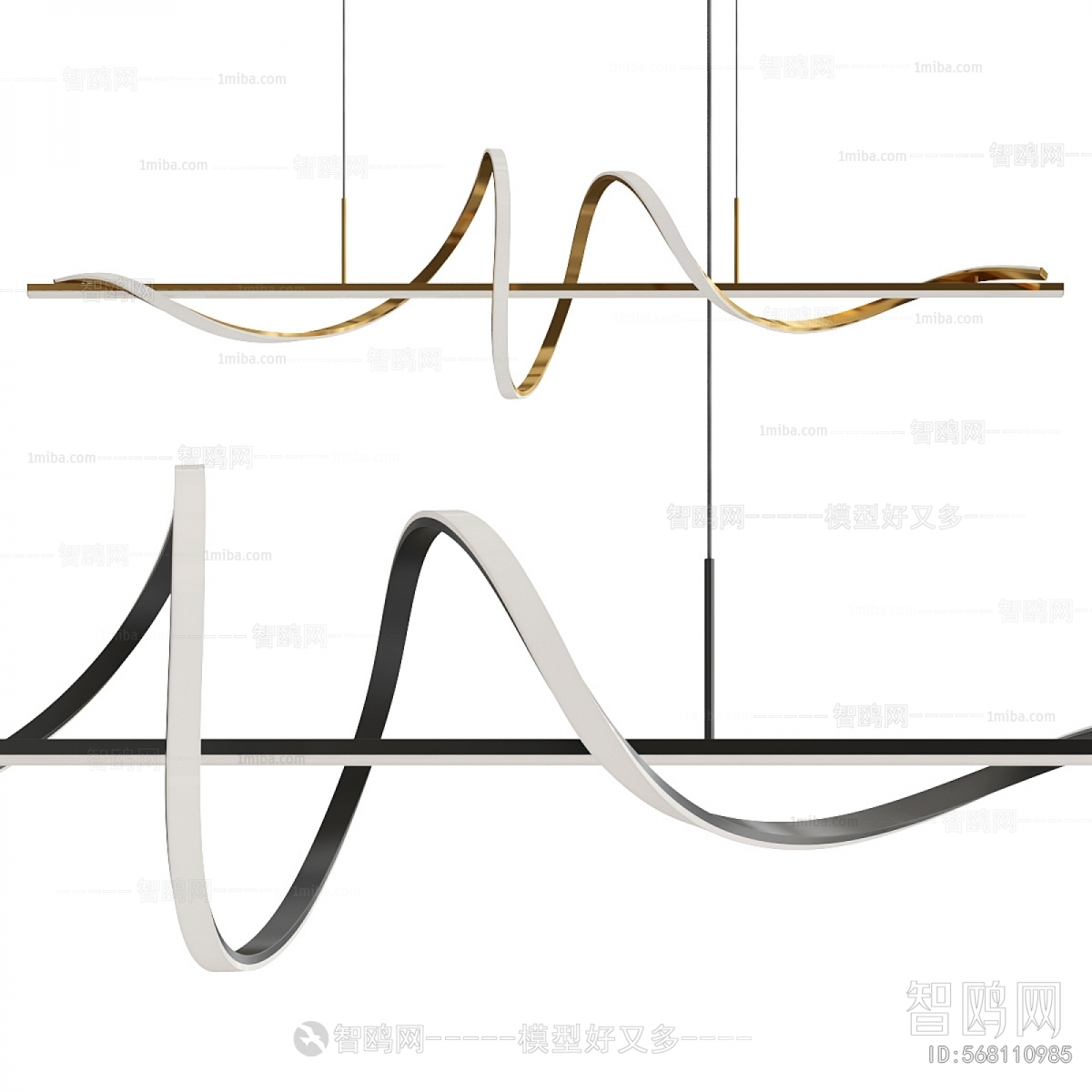 Modern Long Chandelier