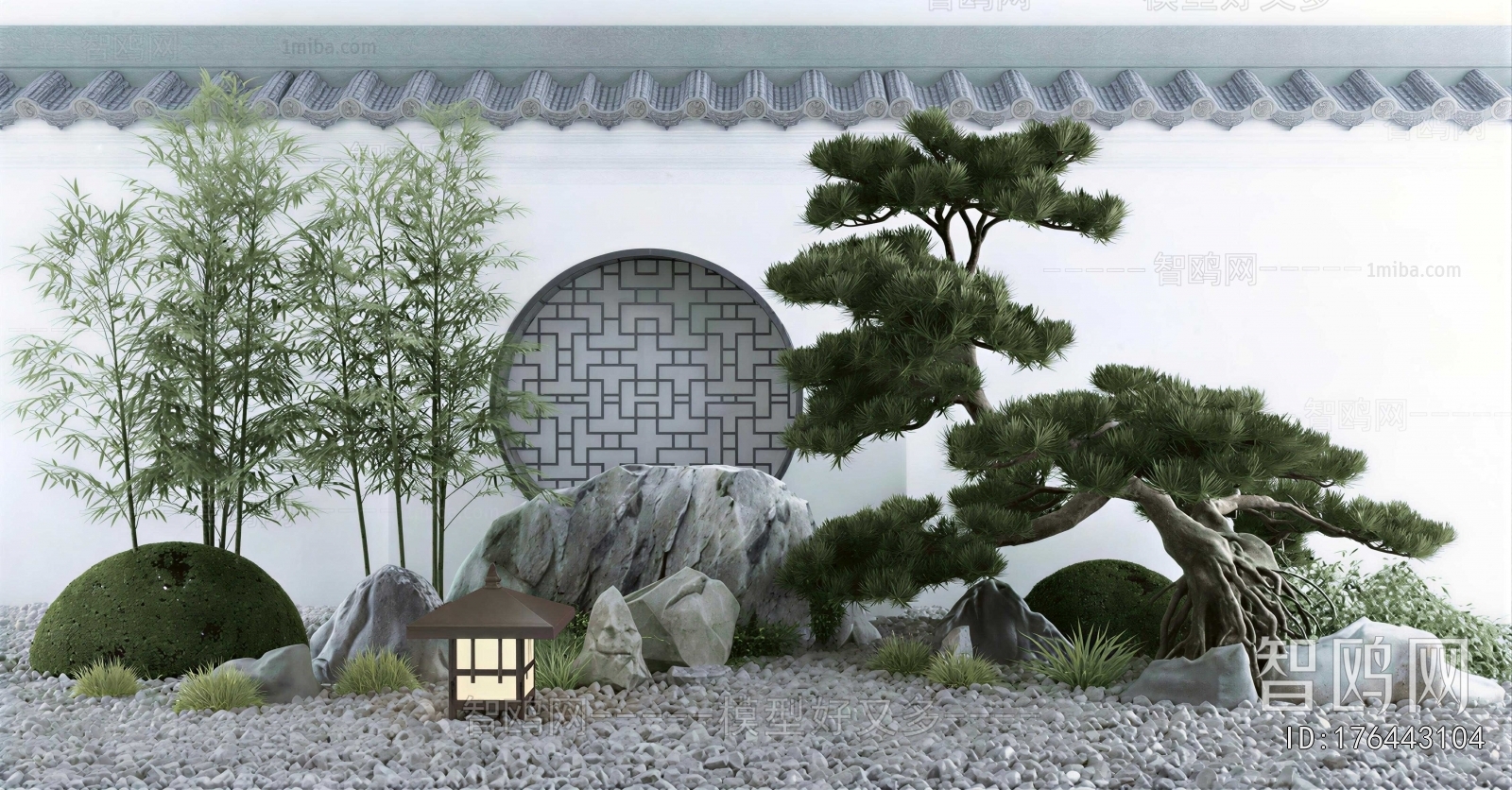New Chinese Style Rockery Waterscape