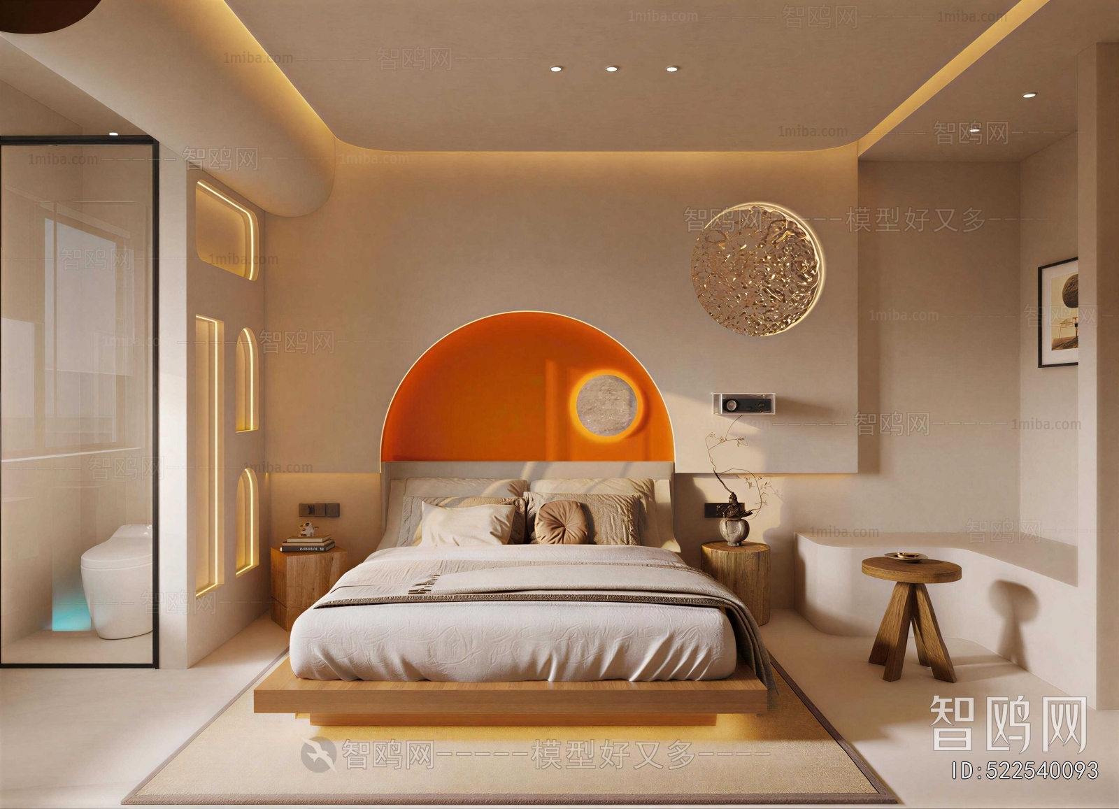 Wabi-sabi Style Bedroom