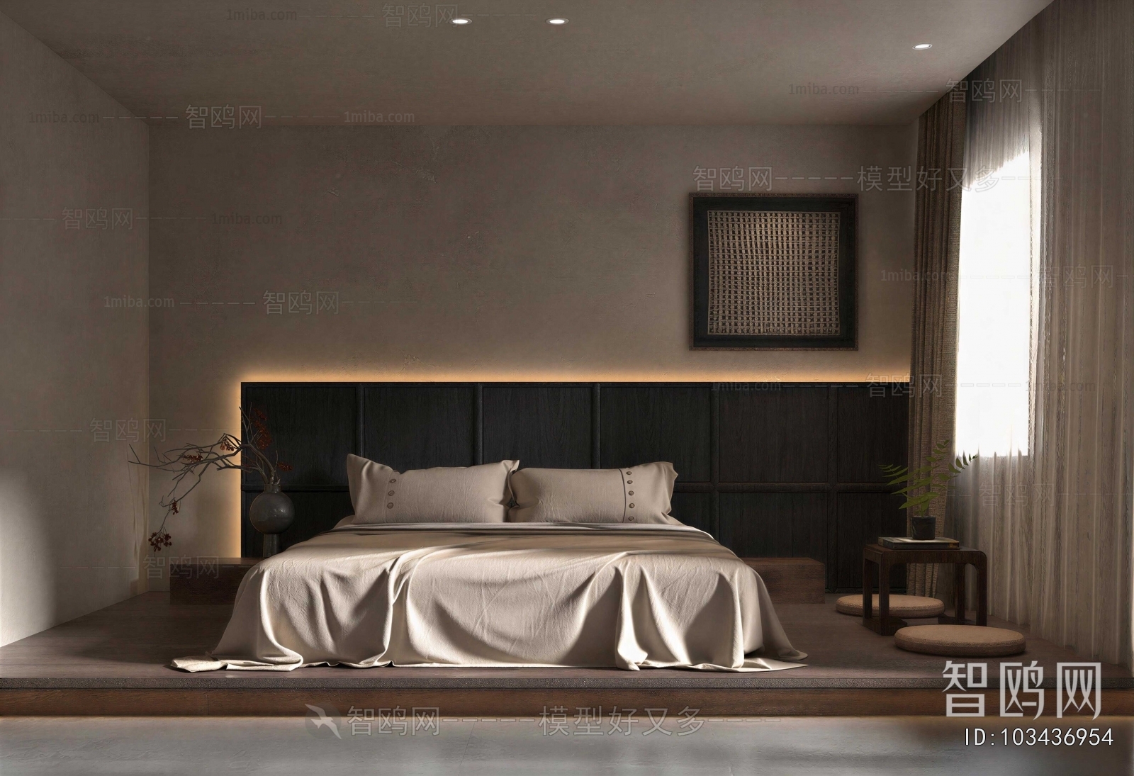 Wabi-sabi Style Bedroom