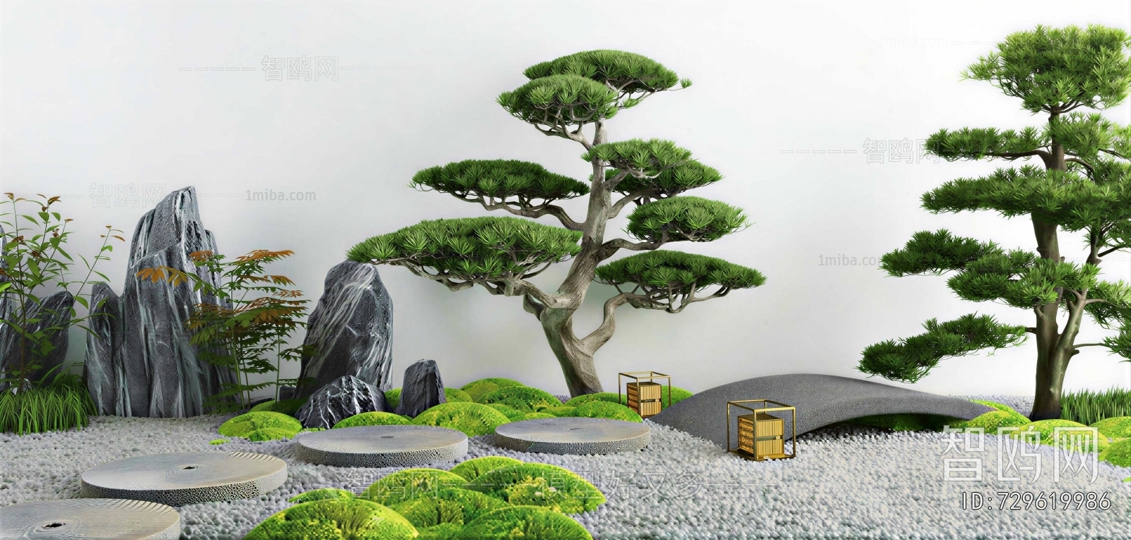 New Chinese Style Rockery Waterscape