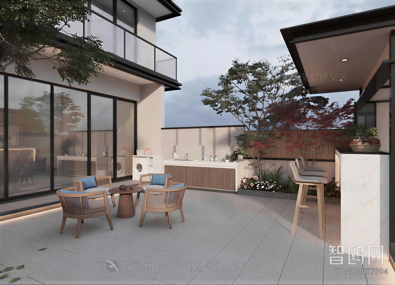 Modern Courtyard/landscape