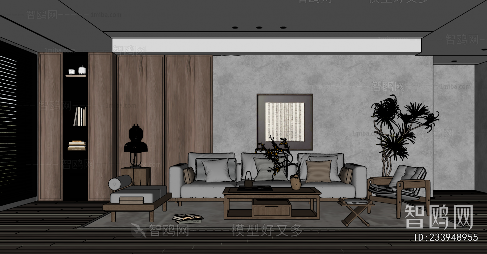 New Chinese Style A Living Room