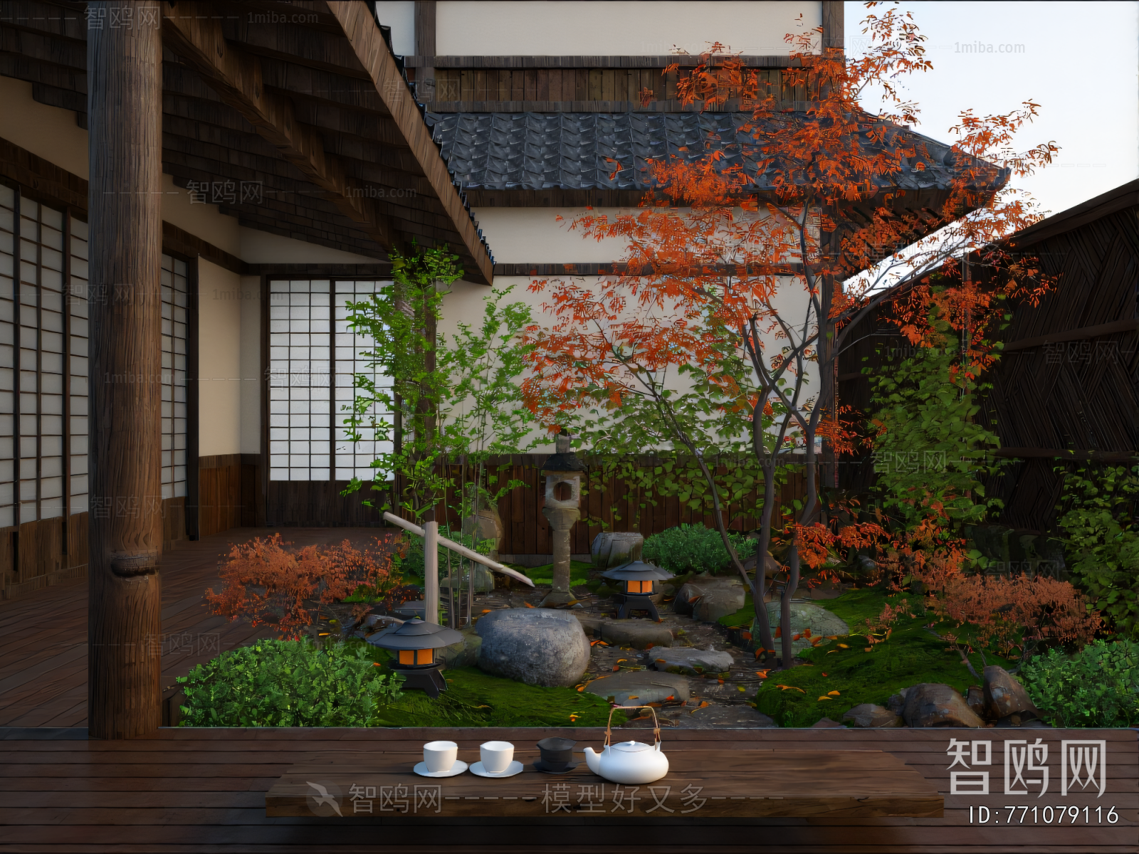 Japanese Style Courtyard/landscape