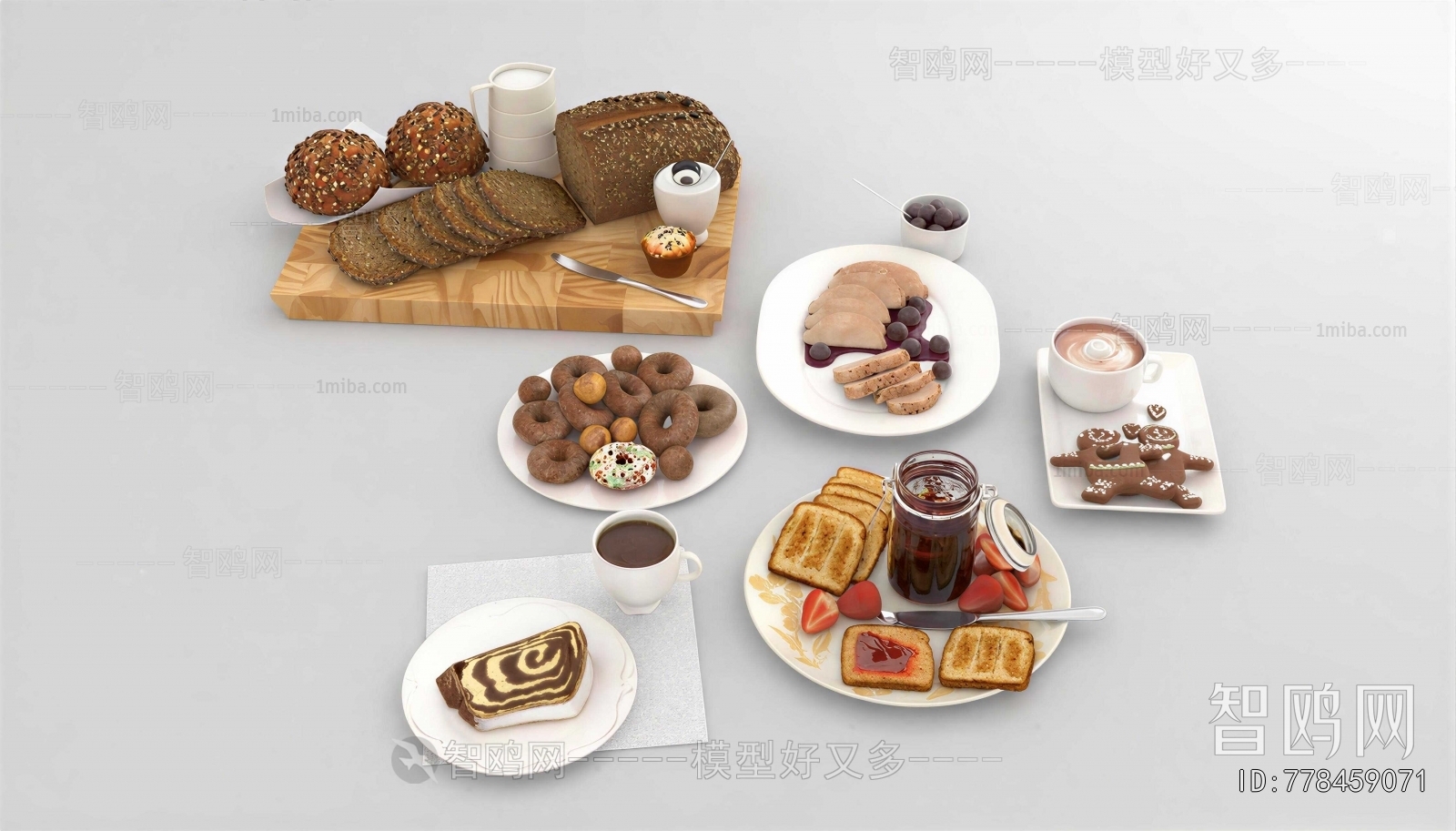 Modern Bread Cake