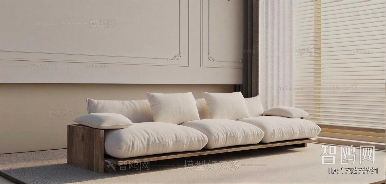 Modern Three-seat Sofa