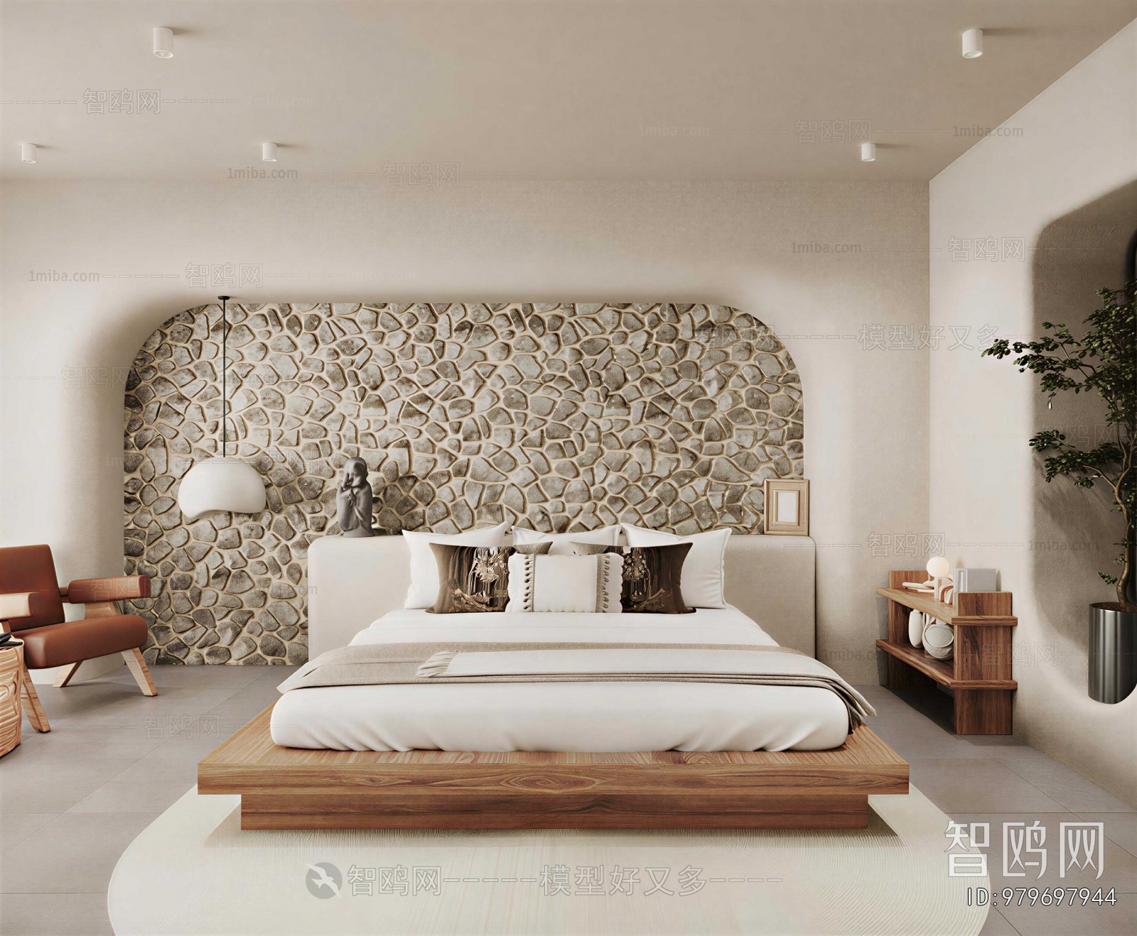 Wabi-sabi Style Bedroom