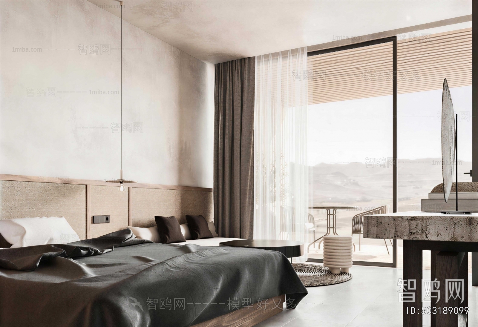 Wabi-sabi Style Bedroom