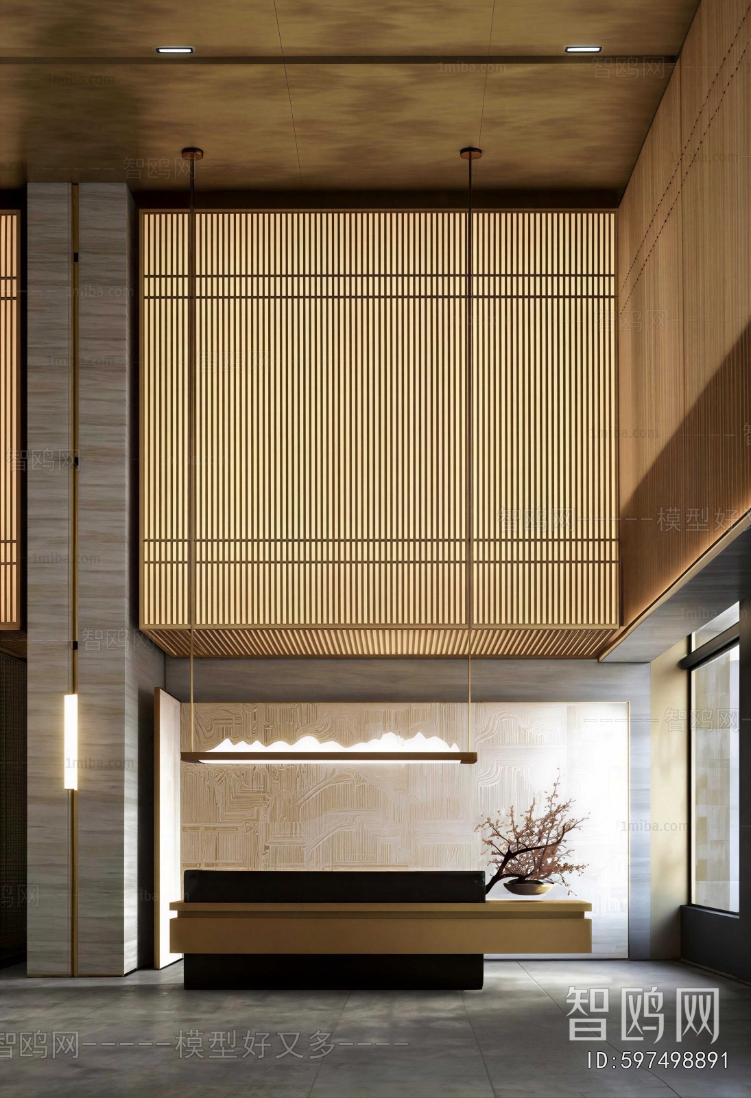 New Chinese Style Lobby Hall