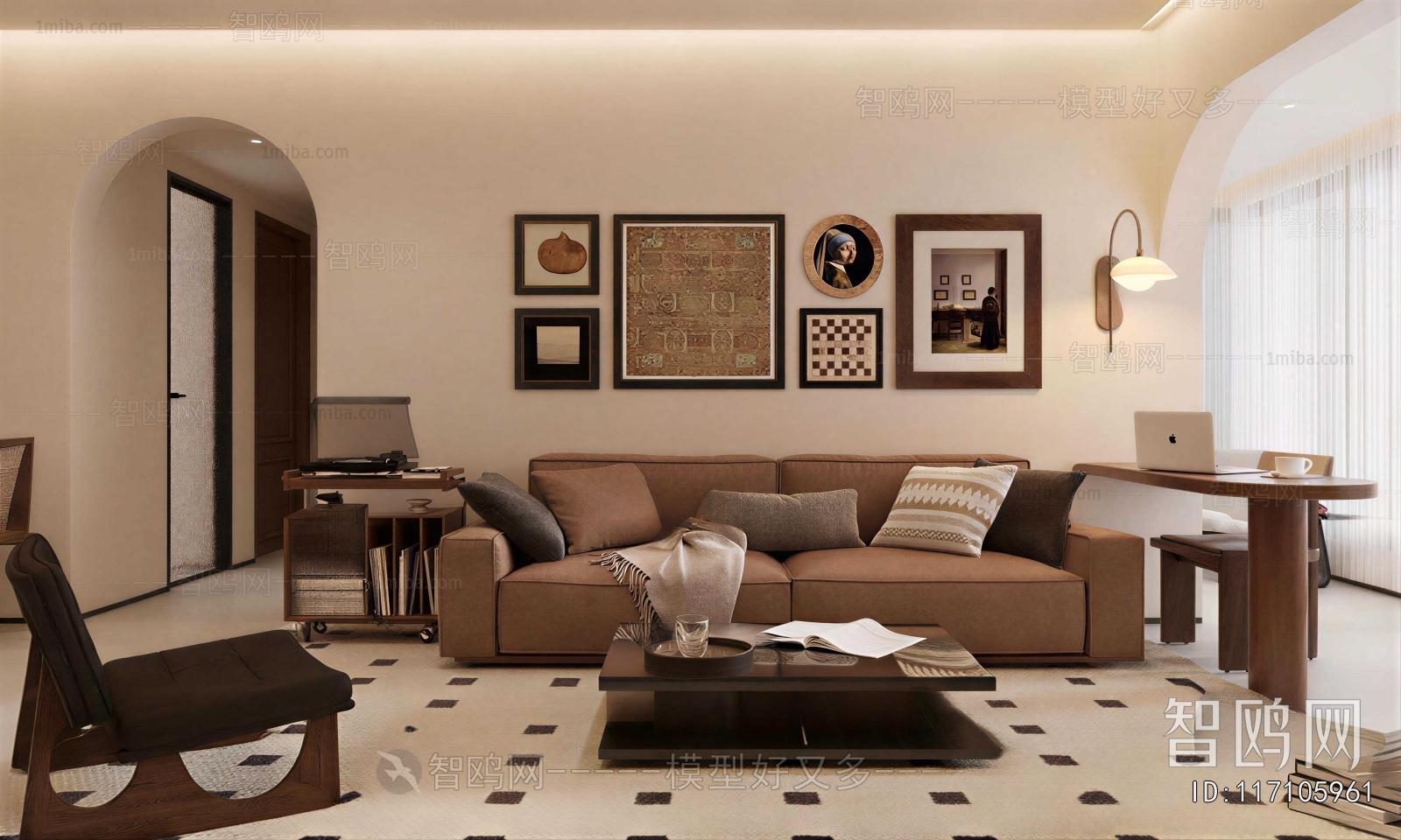 New Chinese Style A Living Room