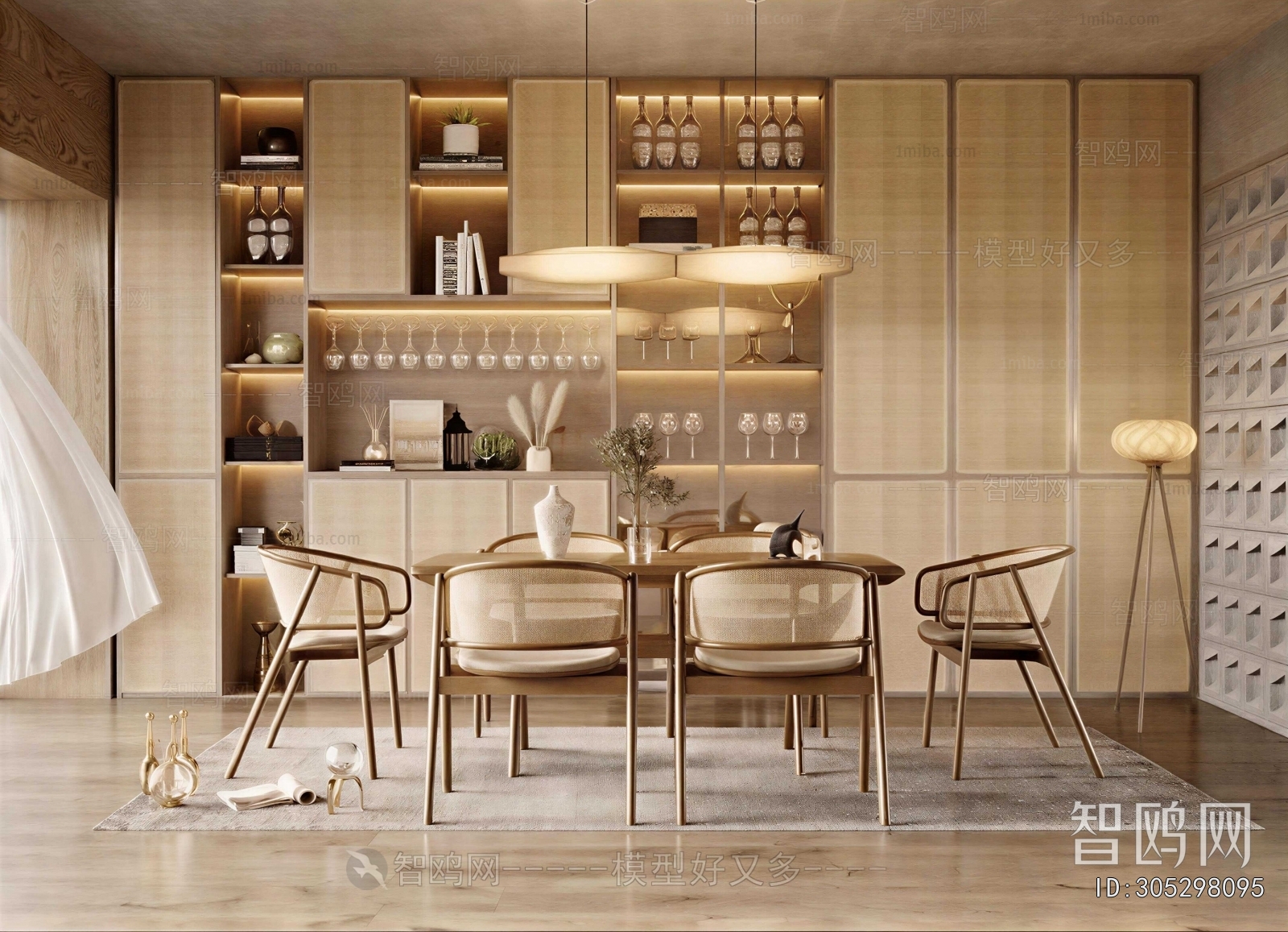 Wabi-sabi Style Dining Room