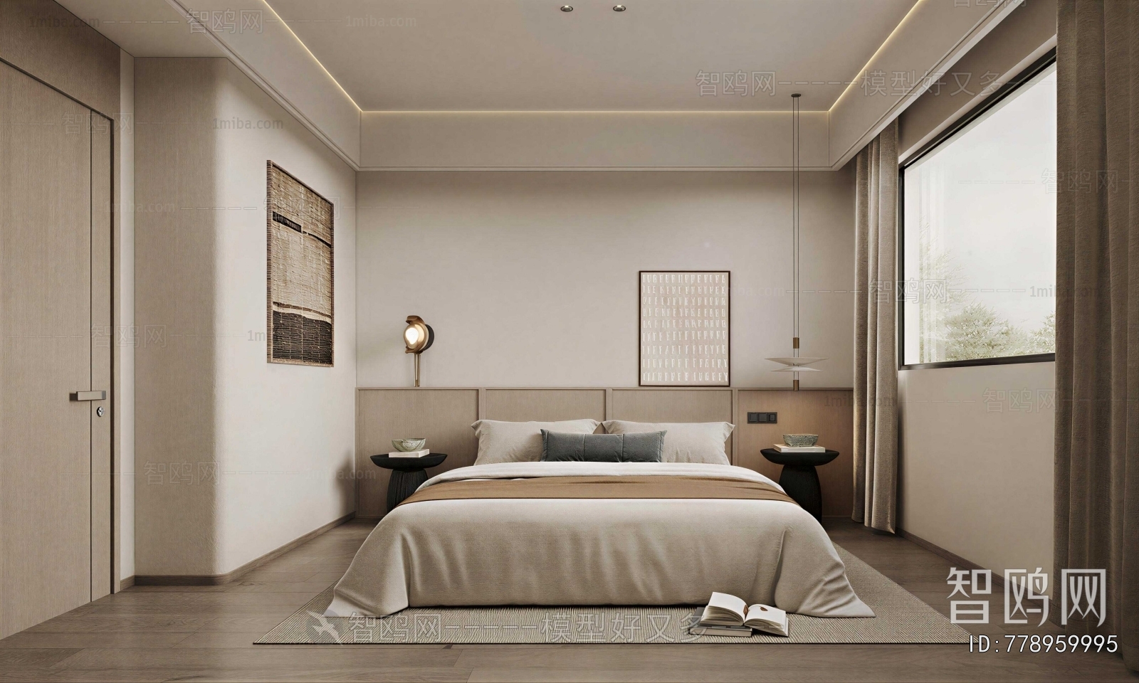 Wabi-sabi Style Bedroom