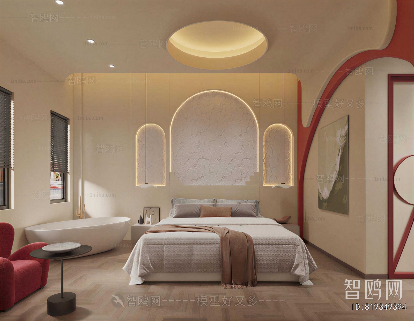 Wabi-sabi Style Bedroom