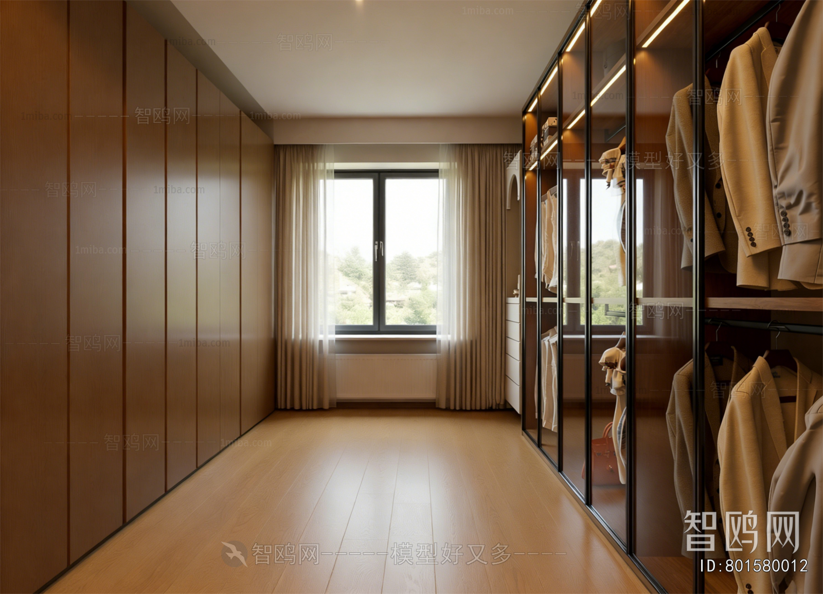 Modern Clothes Storage Area