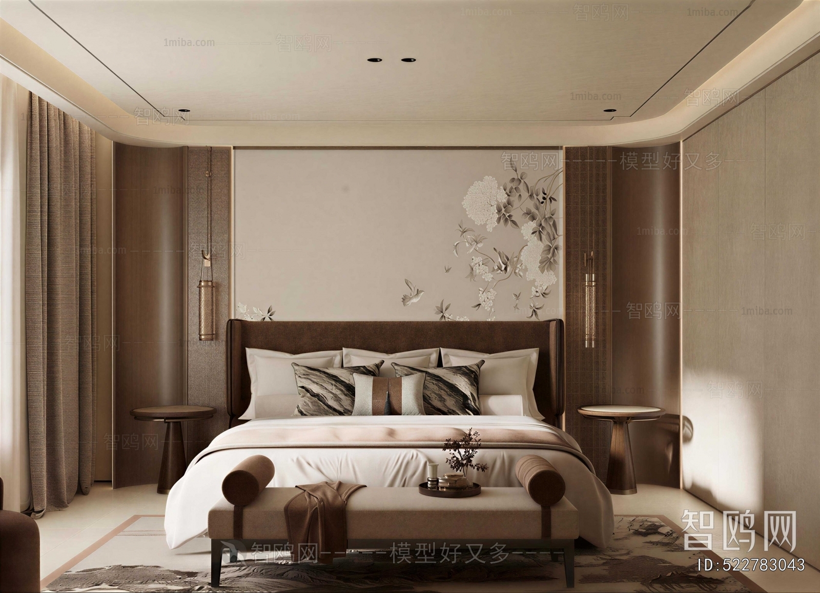 New Chinese Style Bedroom