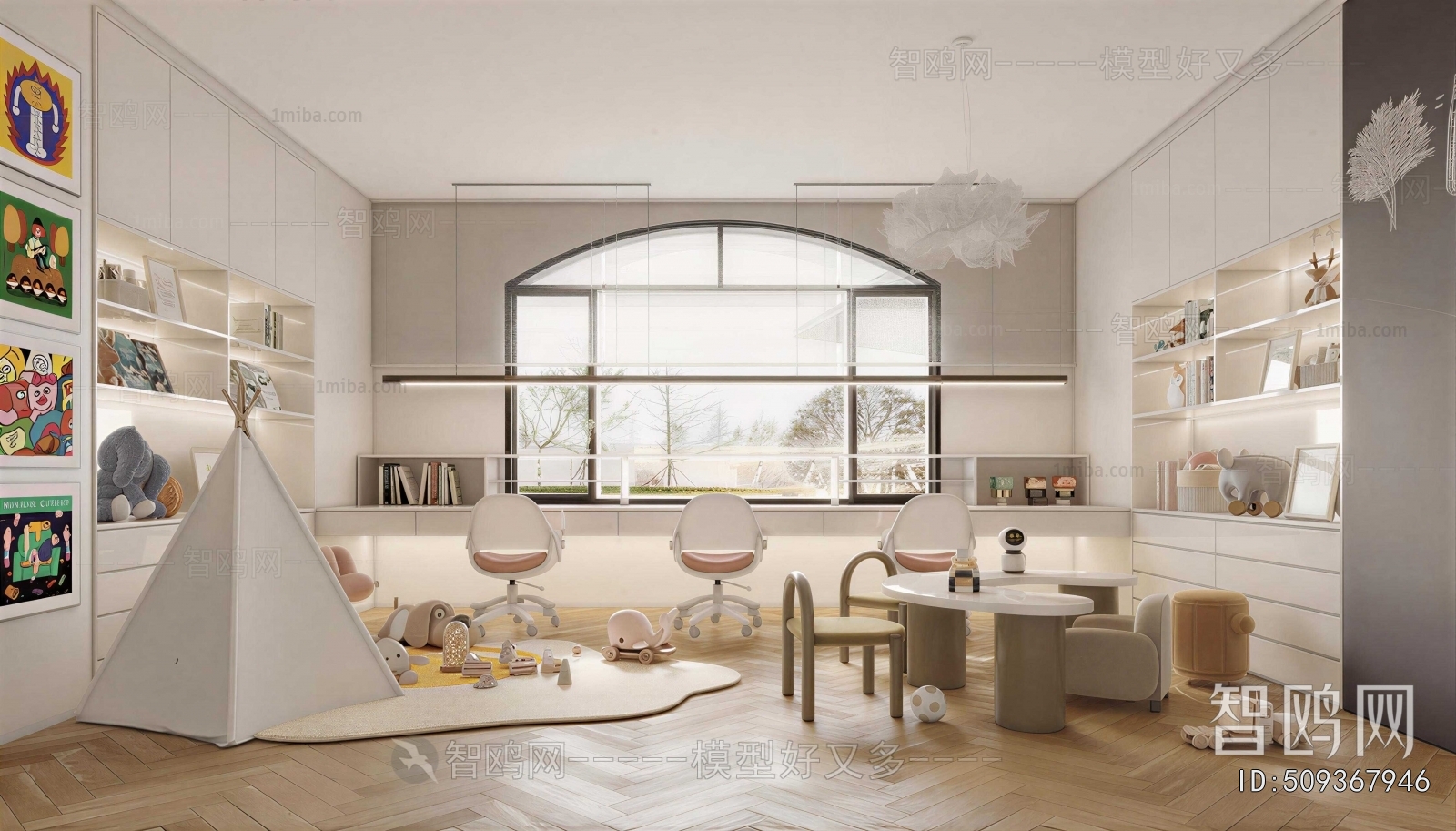 Modern Children's Room Activity Room