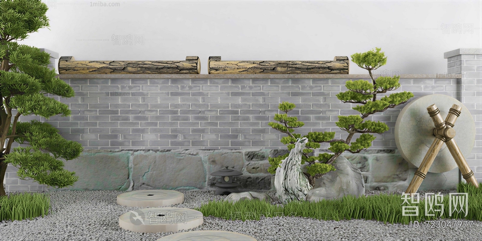 New Chinese Style Rockery Waterscape