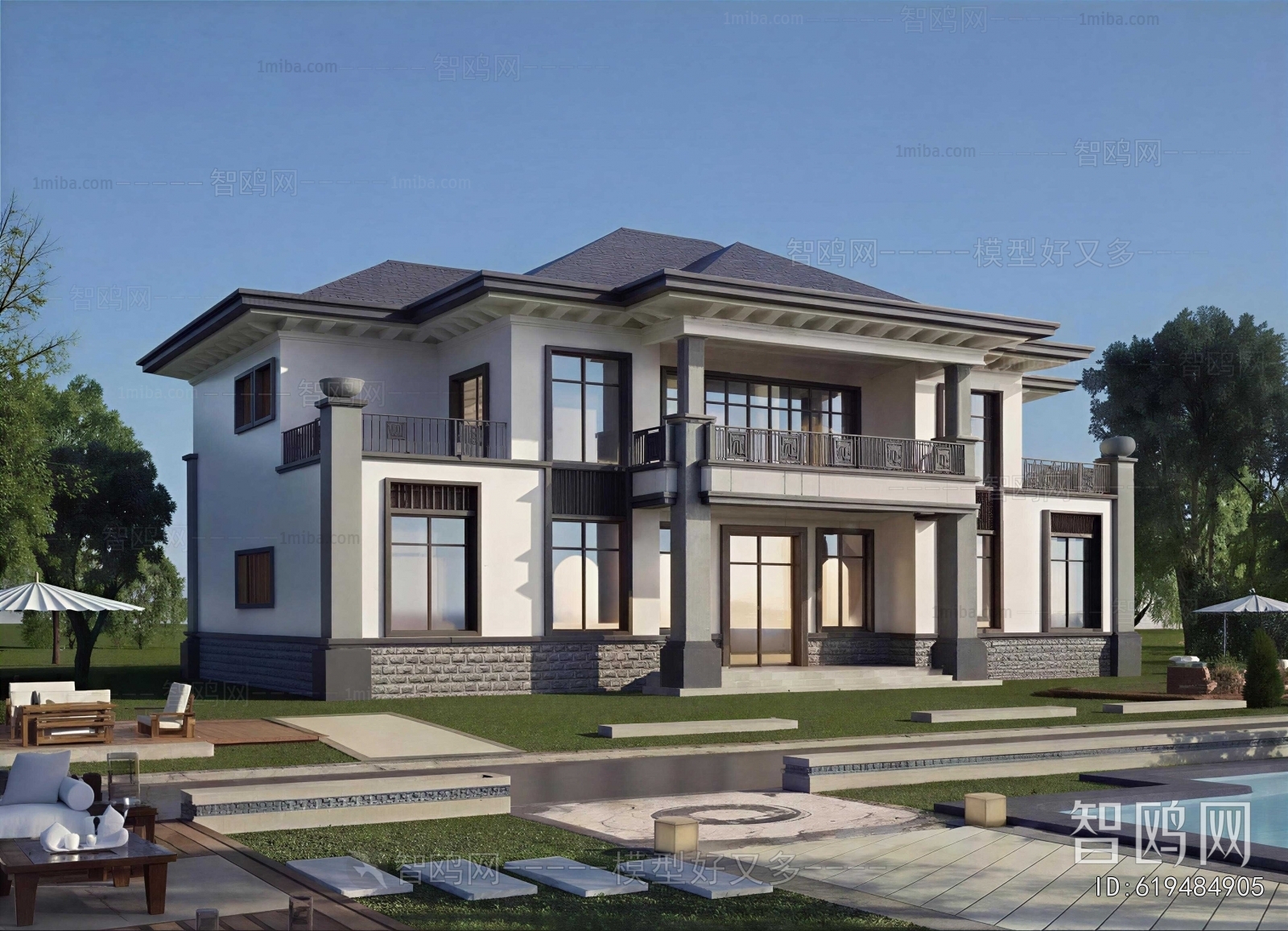 New Chinese Style Detached Villa