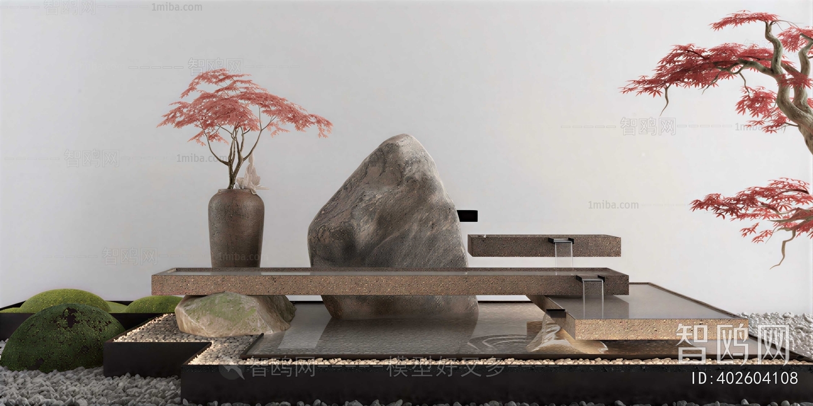 New Chinese Style Rockery Waterscape