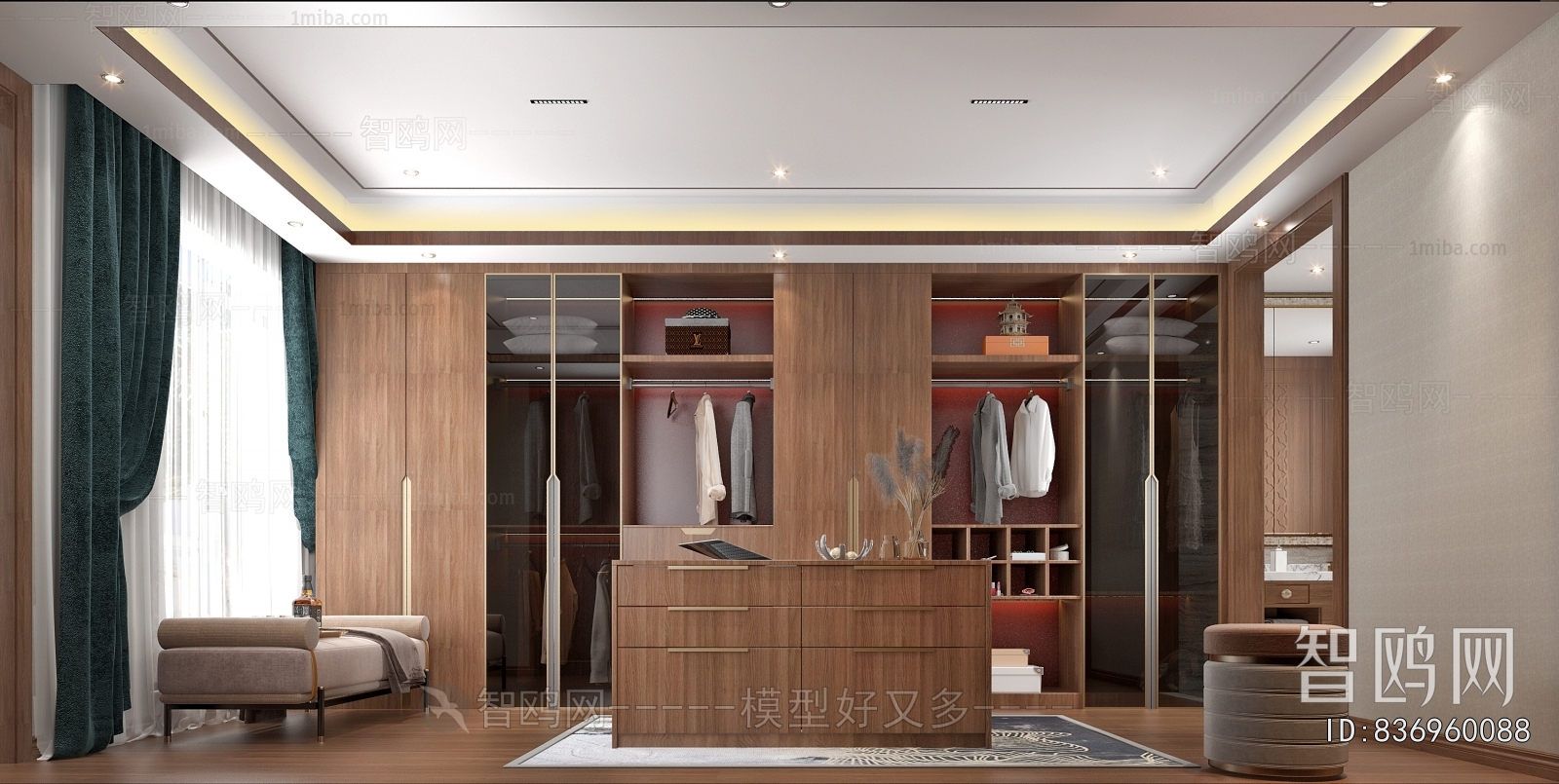 Southeast Asian Style Clothes Storage Area