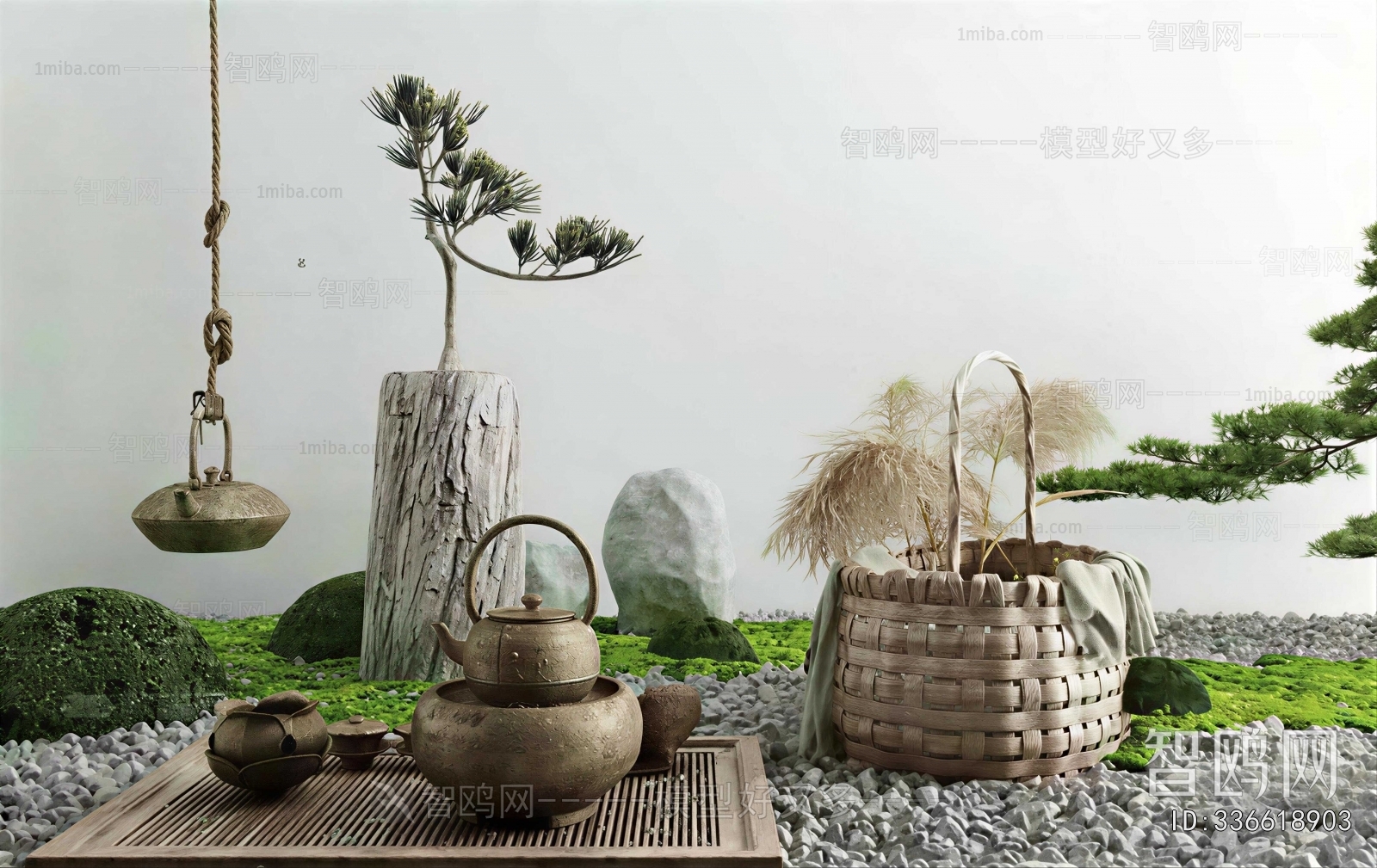 New Chinese Style Rockery Waterscape