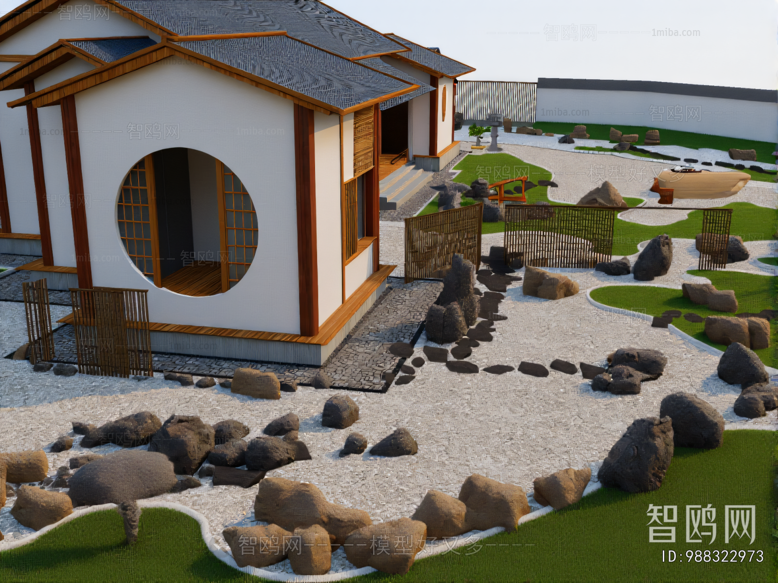 New Chinese Style Courtyard/landscape