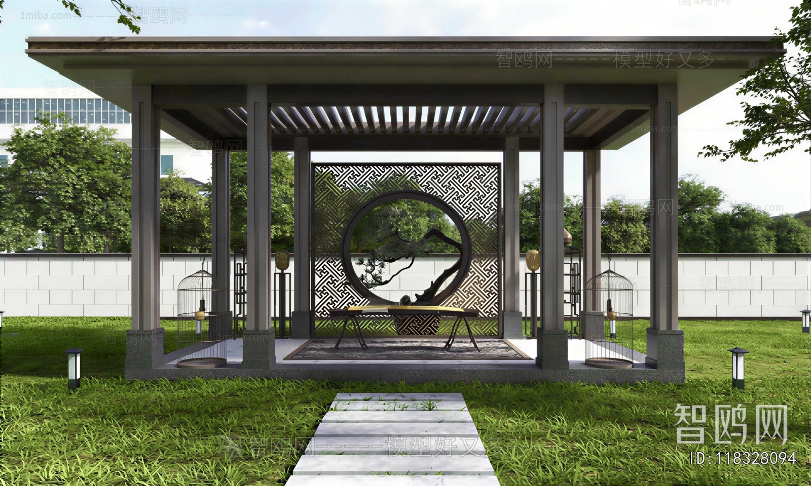 New Chinese Style Courtyard/landscape