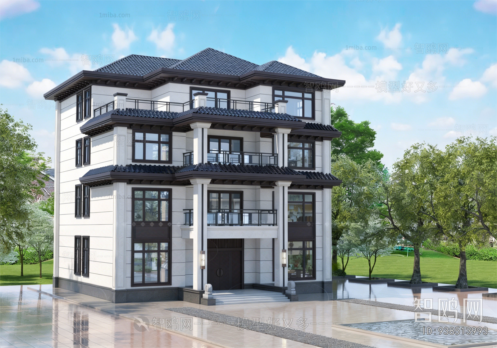 New Chinese Style Detached Villa