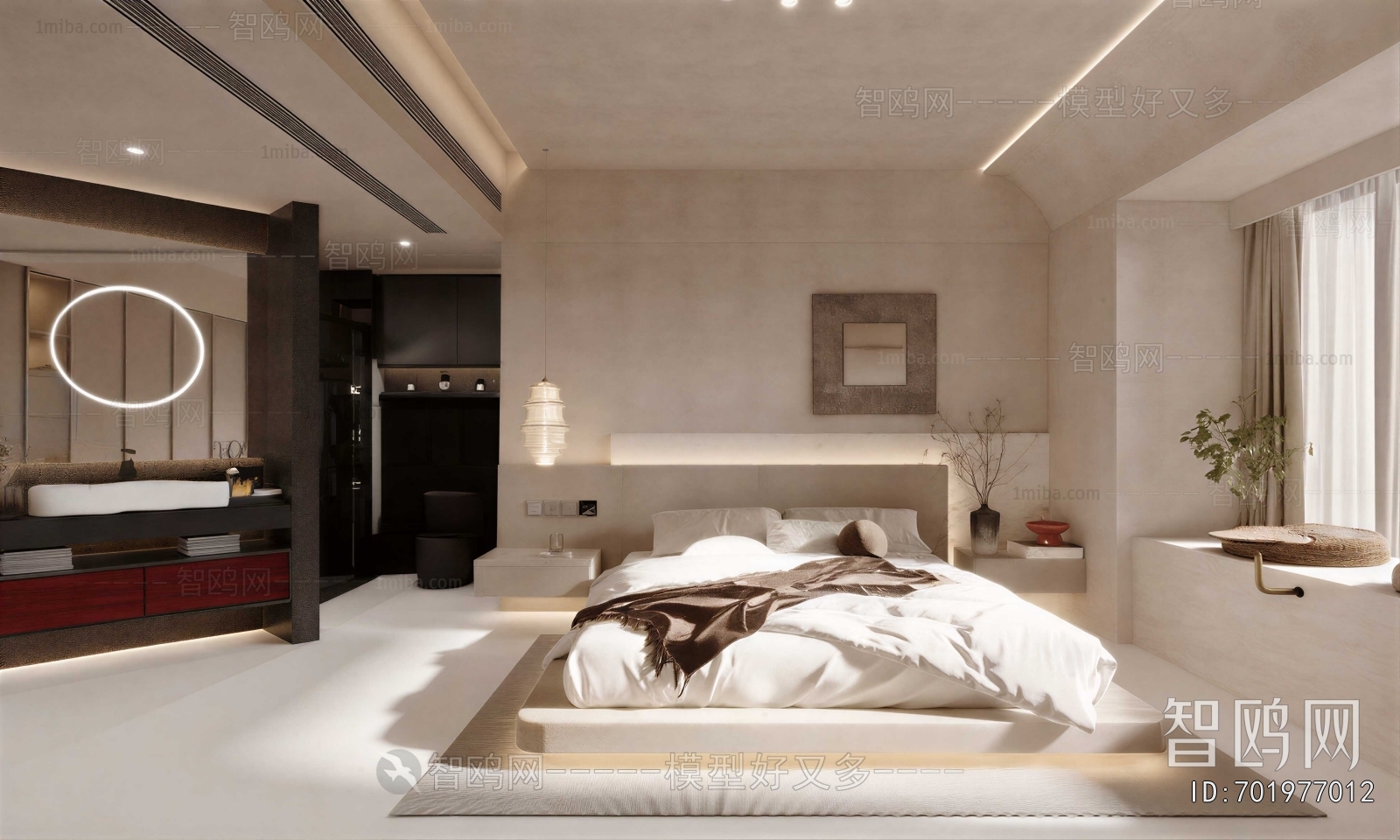 Wabi-sabi Style Bedroom