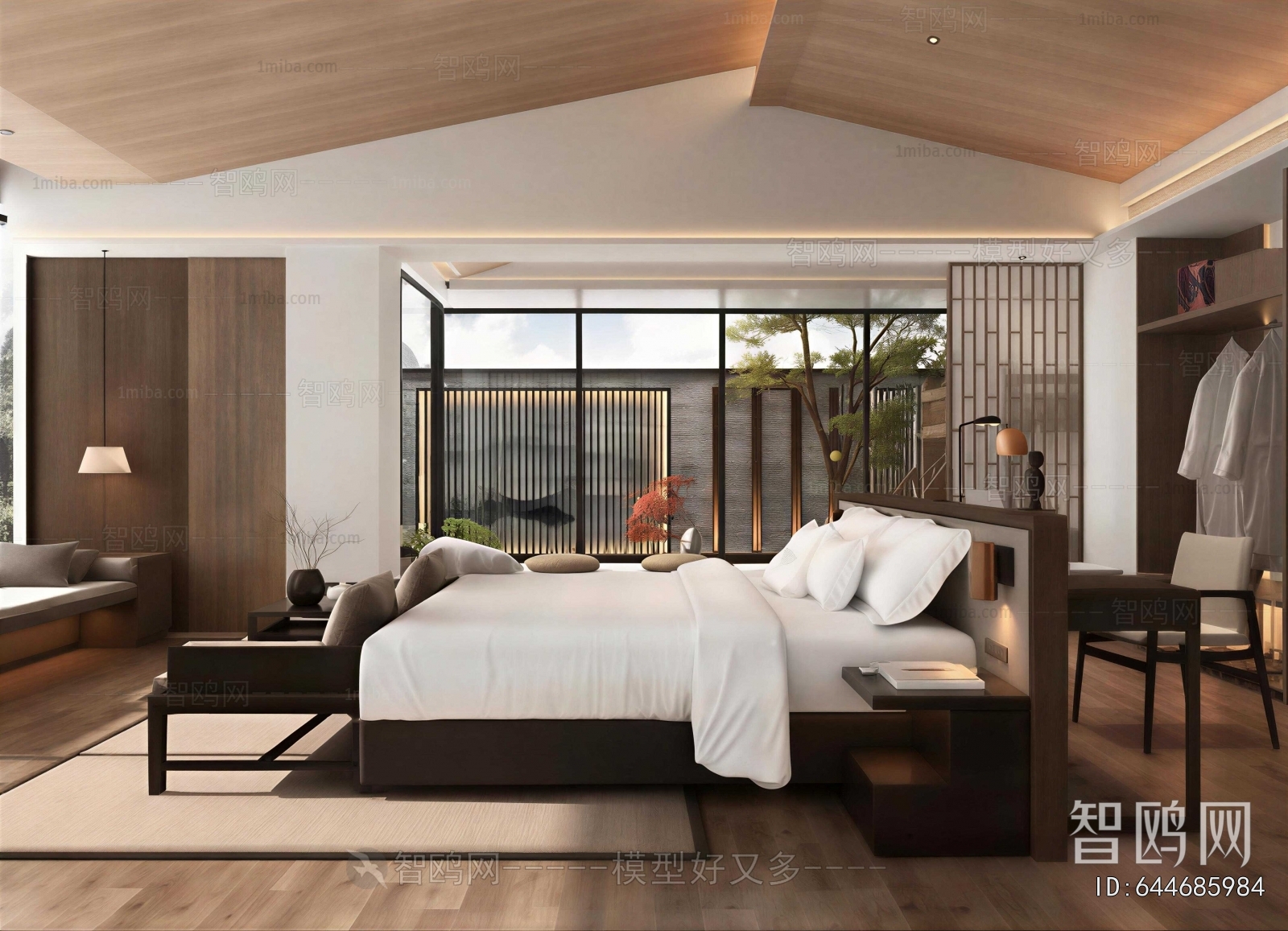 New Chinese Style Bedroom