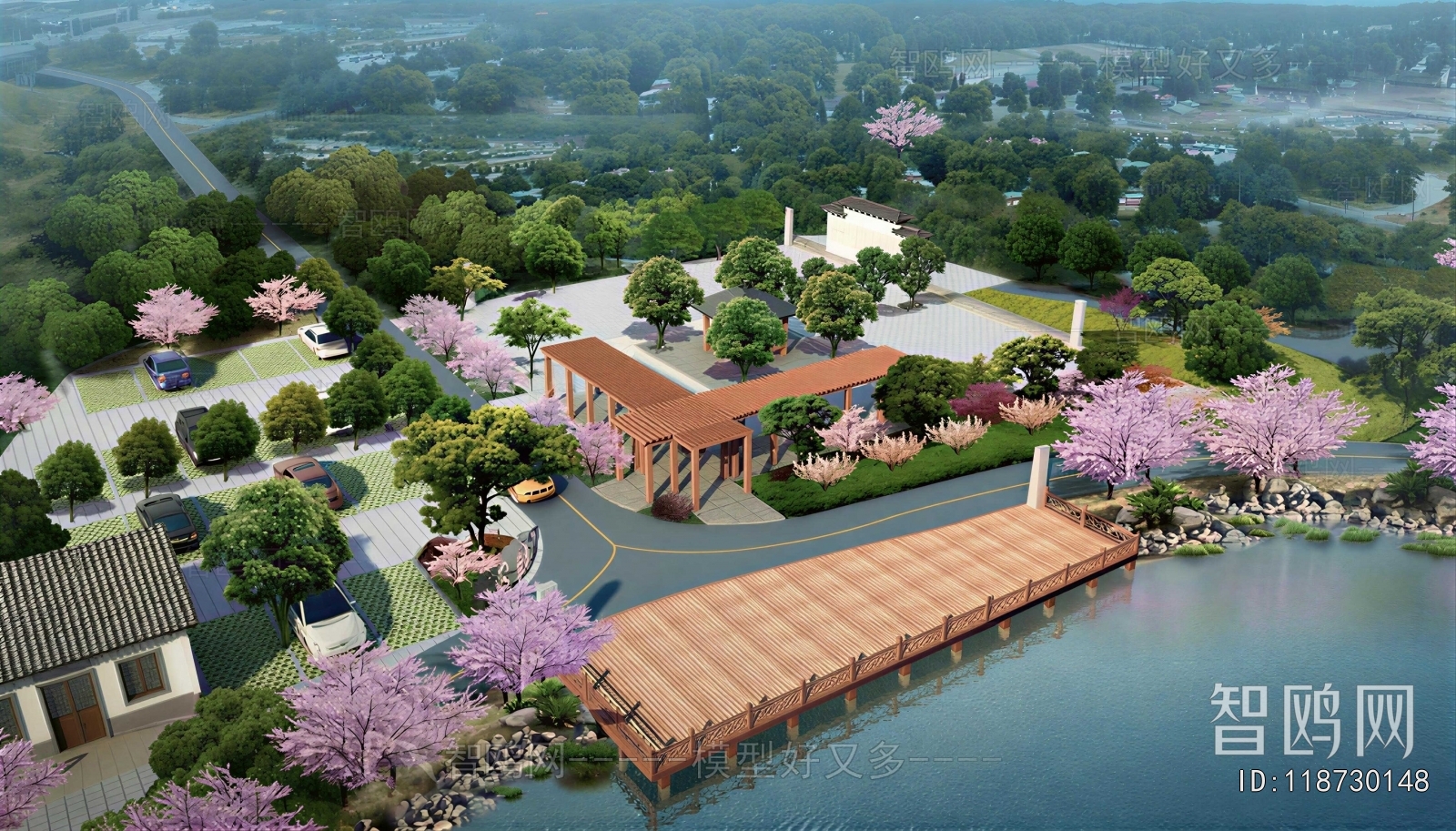 Chinese Style Park Landscape