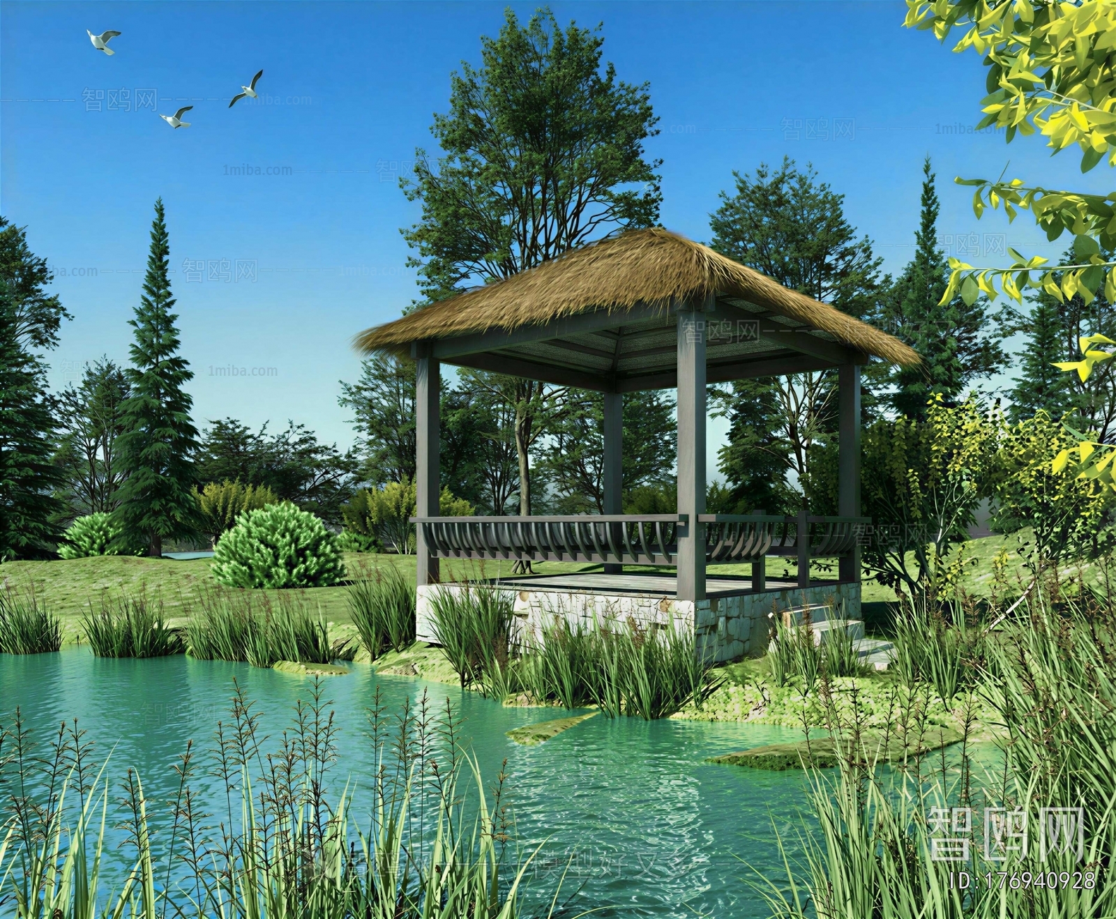 Modern Park Landscape