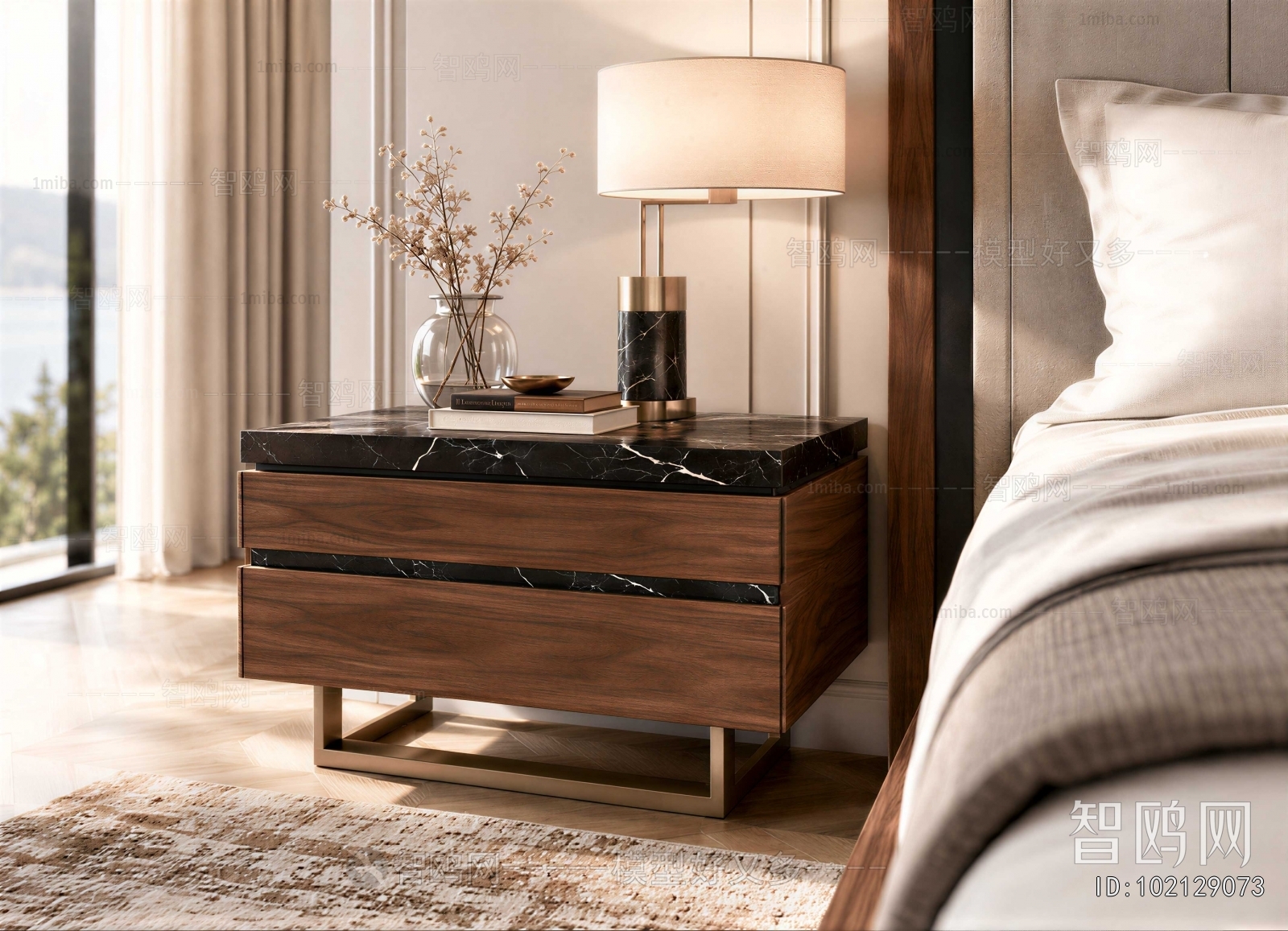 Modern Bedside Cupboard