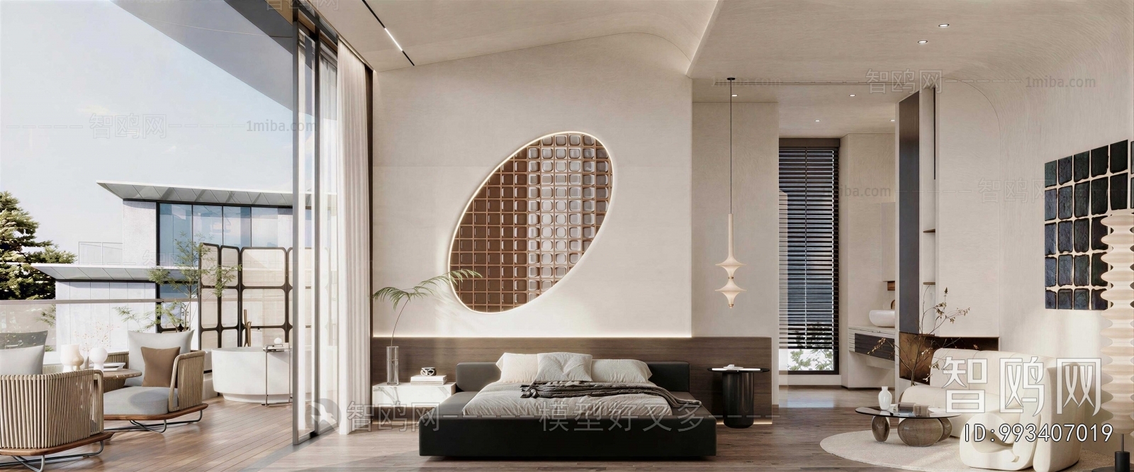 Wabi-sabi Style Bedroom