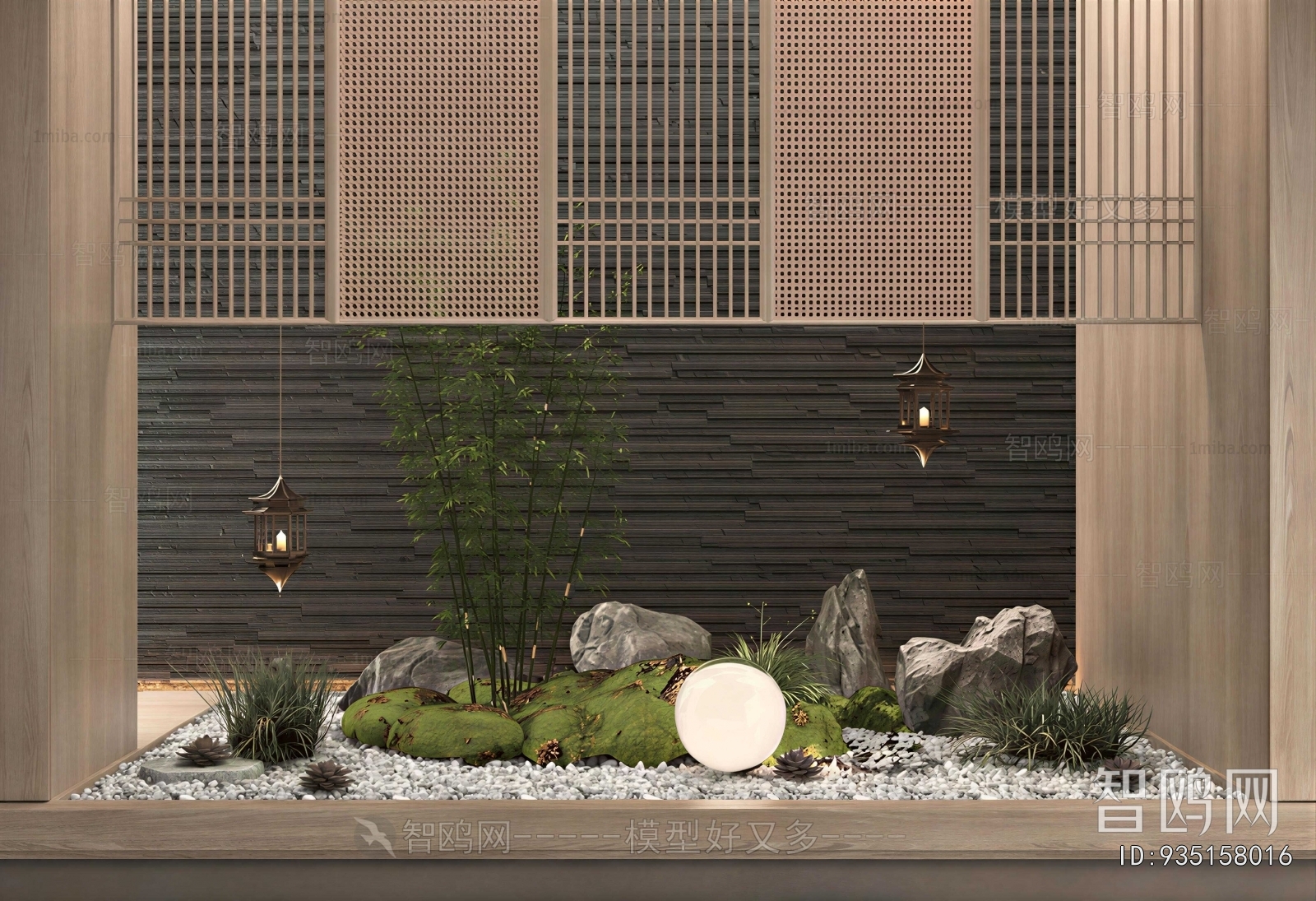 New Chinese Style Plant Landscaping