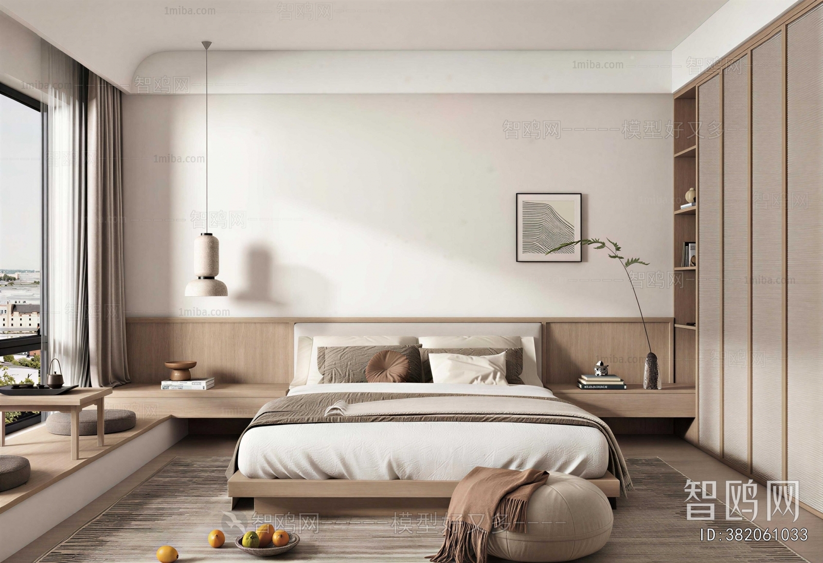 Wabi-sabi Style Bedroom