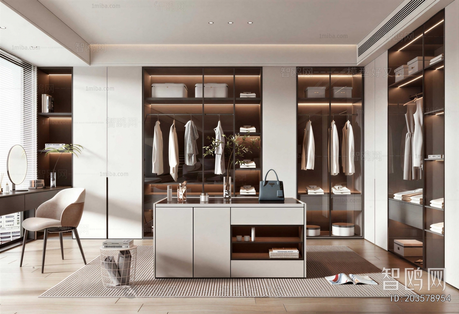 Modern Clothes Storage Area
