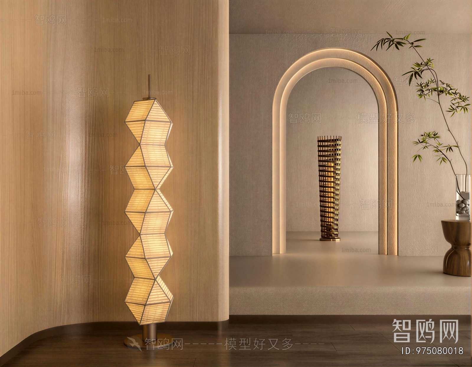 Wabi-sabi Style Floor Lamp