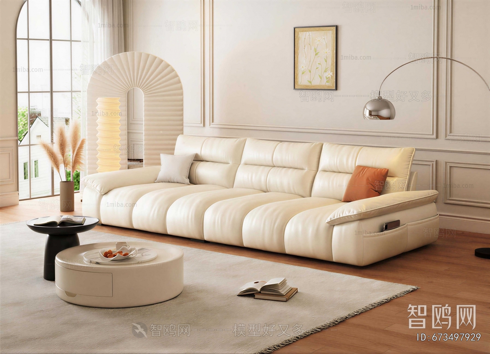 Modern Three-seat Sofa
