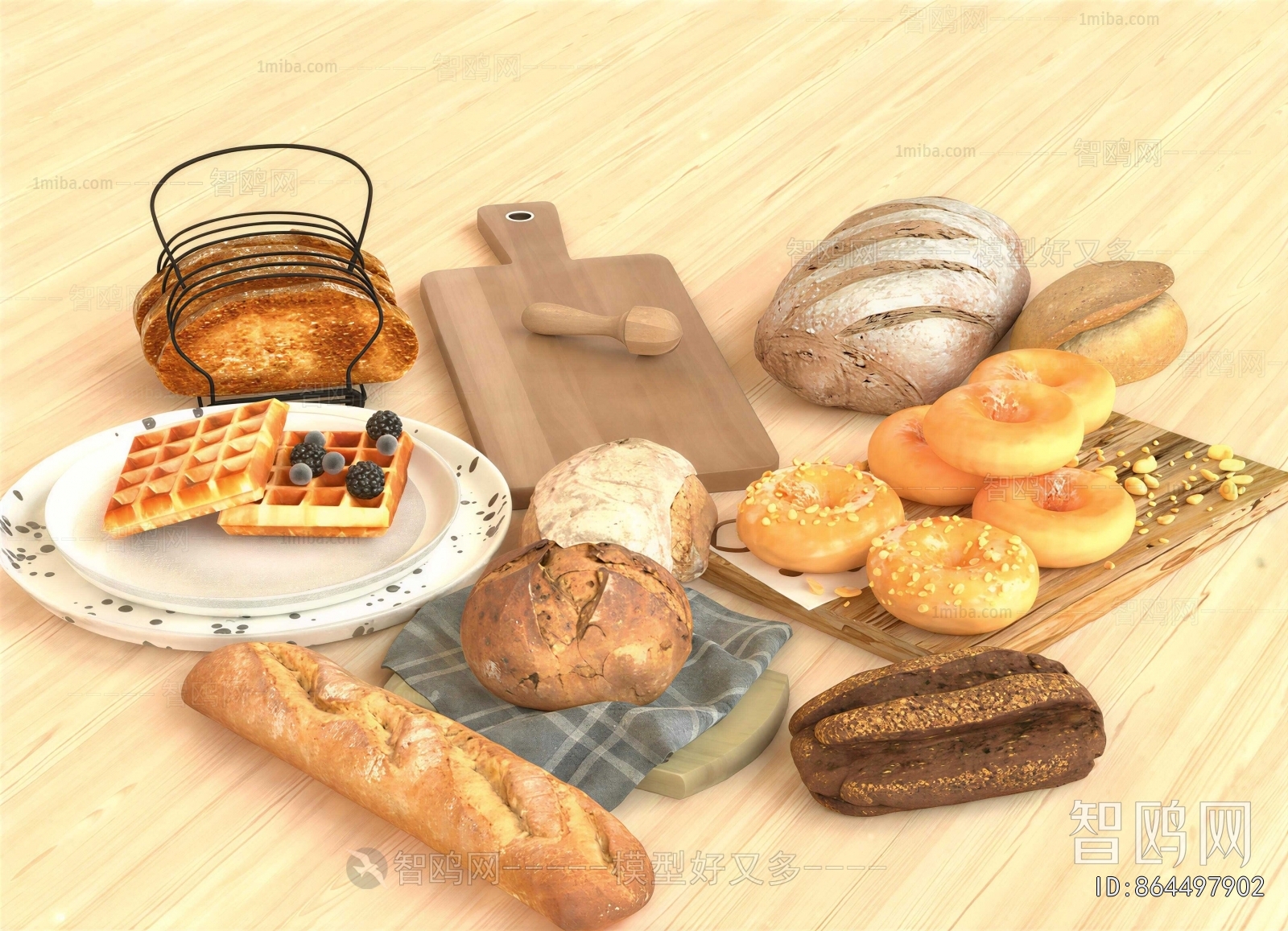 Modern Bread Cake