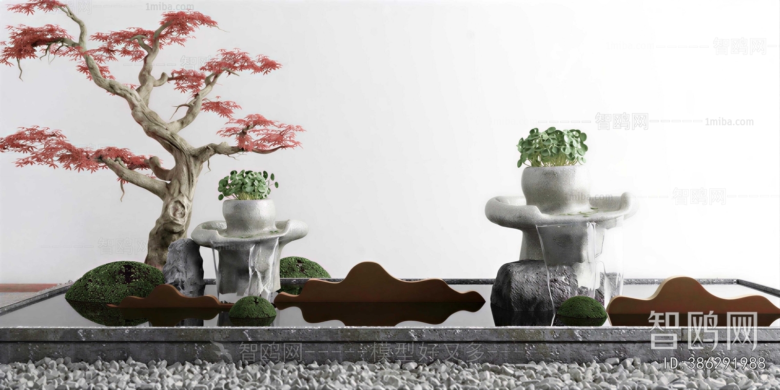 New Chinese Style Rockery Waterscape