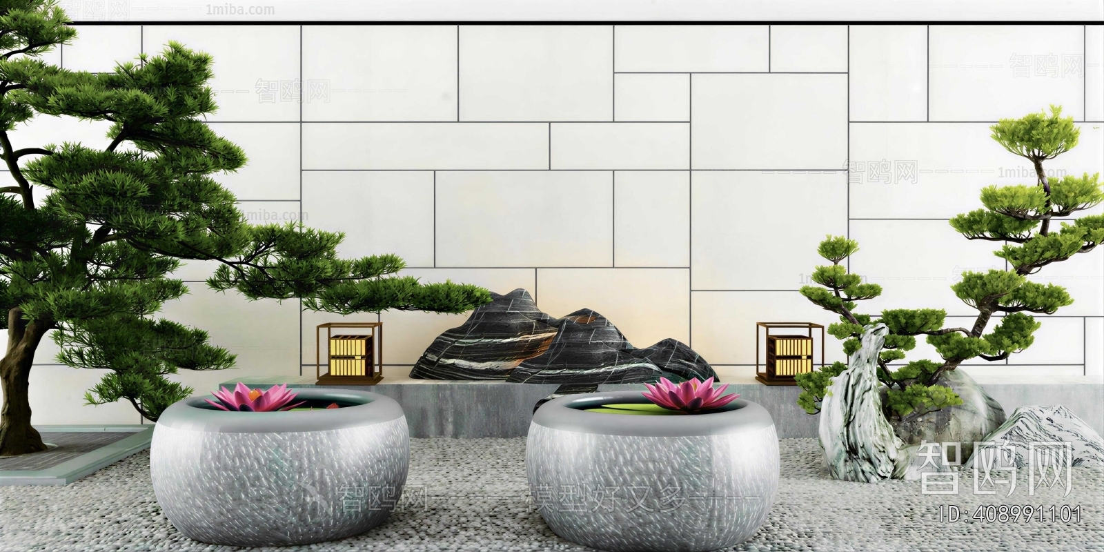 New Chinese Style Courtyard/landscape