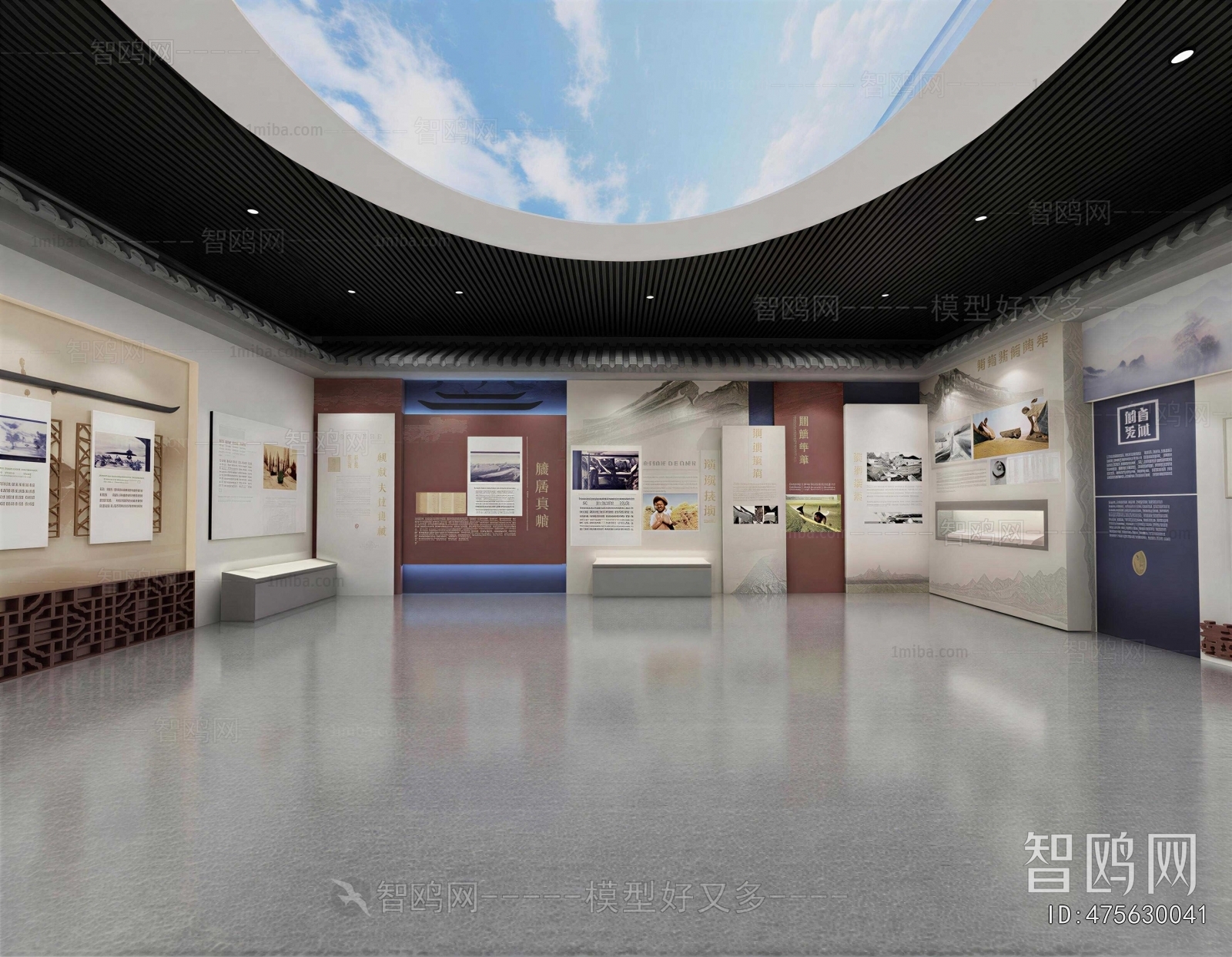 New Chinese Style Exhibition Hall