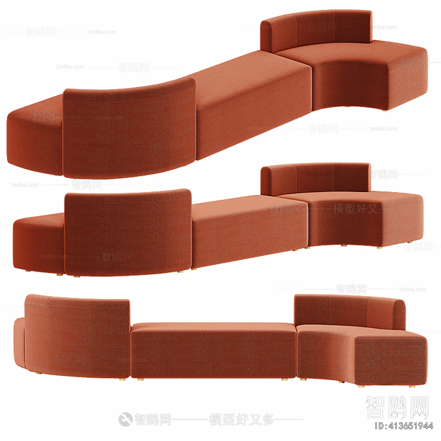 Modern Curved Sofa